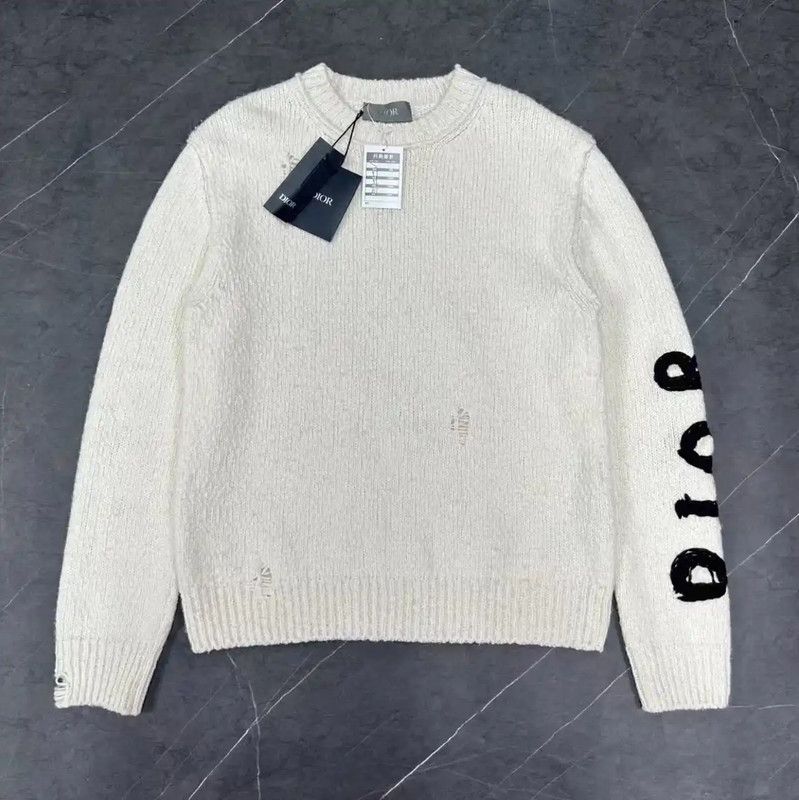 Dior Dior Men's Cream Pullover Sweater 0089 Size US S / EU 44-46 / 1 - 1 Thumbnail