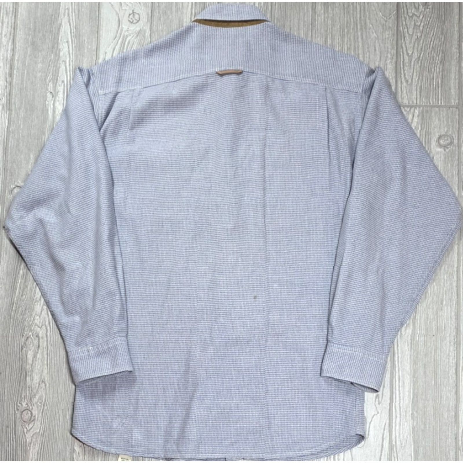 Orvis VINTAGE Orvis Button-Up Shirt Mens L Blue Beige Houndstooth Flannel Long Sleeve Plaid Button-Front Casual Workwear Size US L / EU 52-54 / 3 - 7 Thumbnail