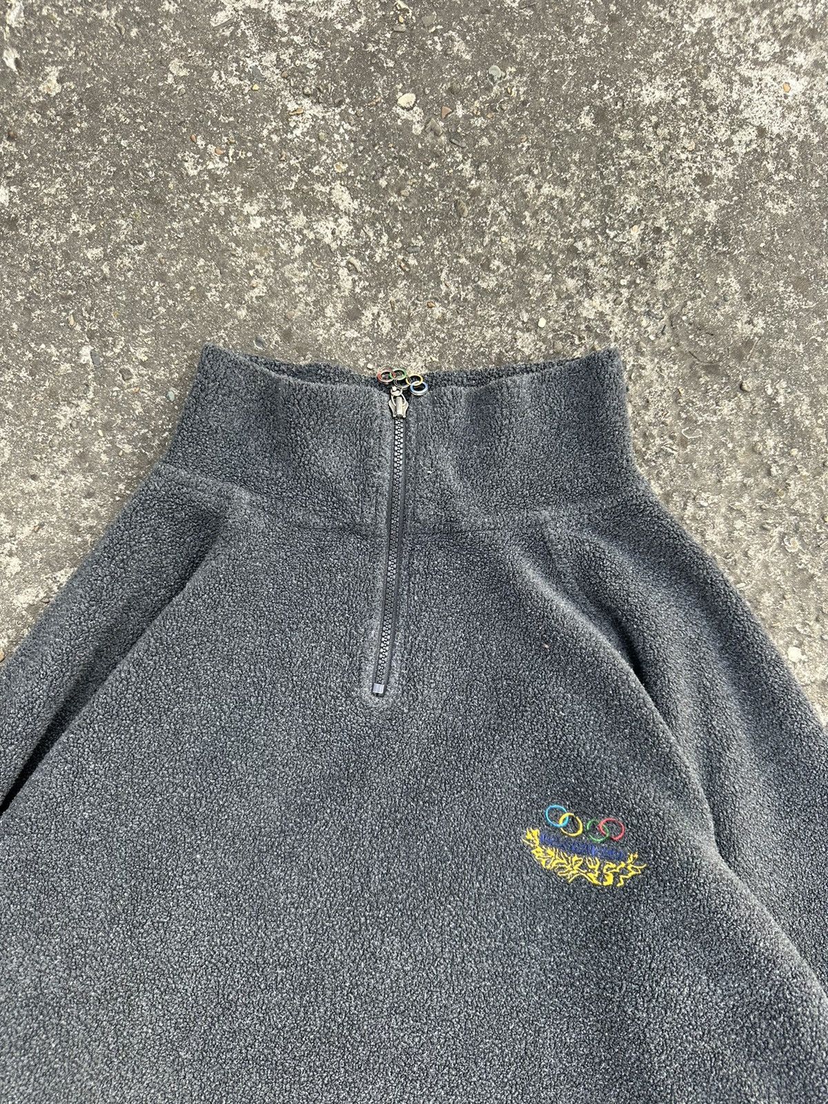 Adidas Vintage Oversize Adidas Half Zip Fleece Olympic Logo Size US XL / EU 56 / 4 - 5 Thumbnail