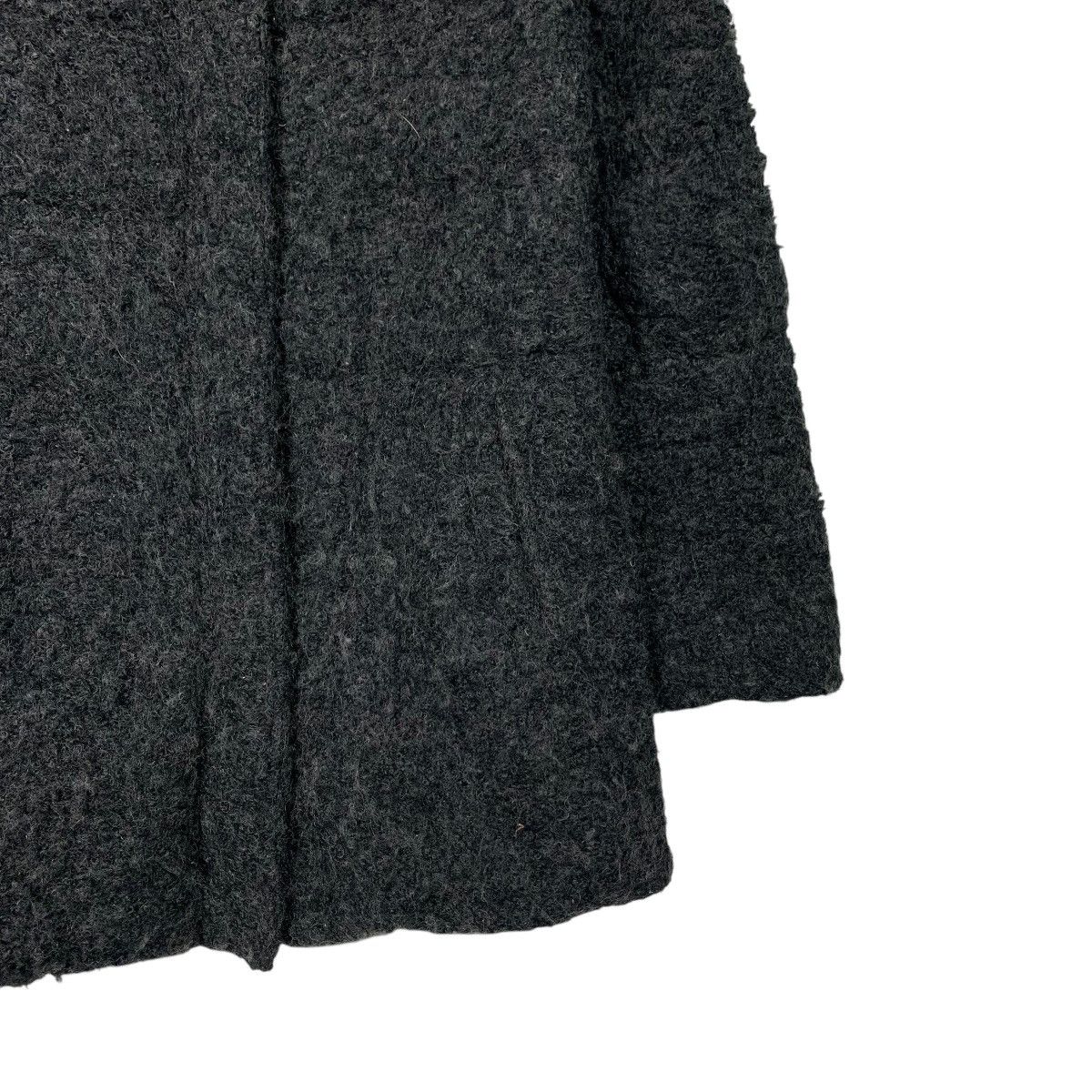 Japanese Brand GALCONINA Racoon Fur Hoodie Wool Jacket #2291-C102 Size S / US 4 / IT 40 - 4 Thumbnail