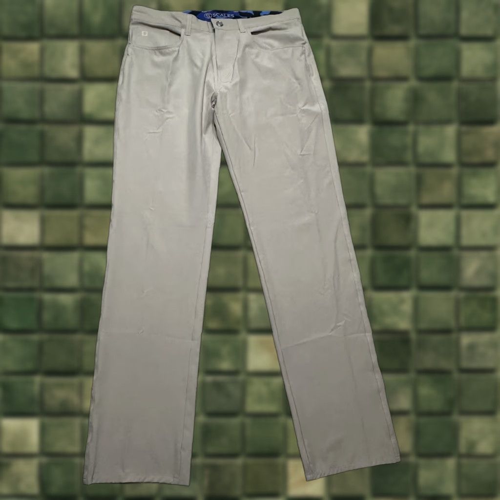 Orvis NWOT Orvis Scales Pants Men's 32x32 Beige Fishing Stretch Performance Straight Leg Regular Rise 5-Pocket Zipper Button Size US 32 / EU 48 - 1 Thumbnail