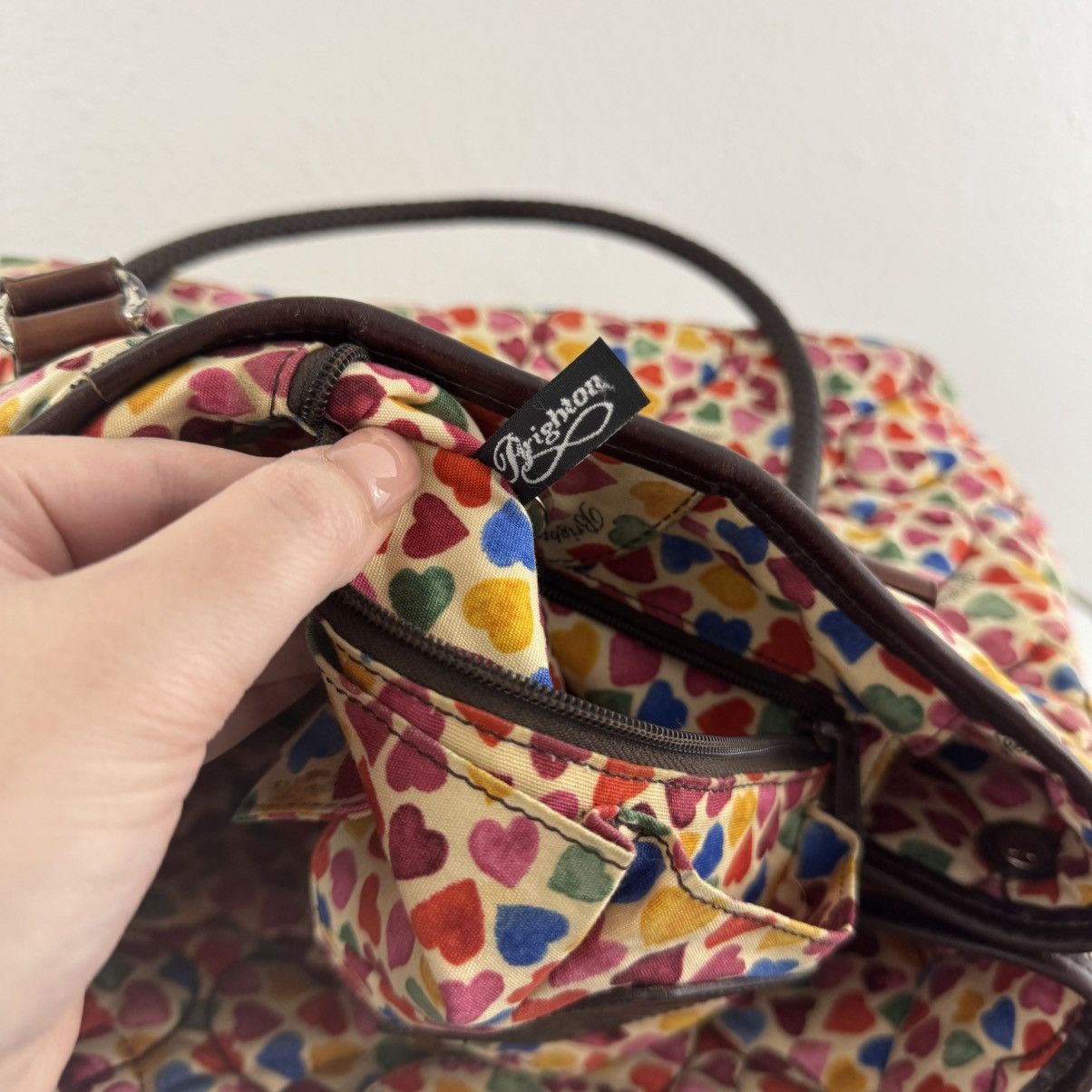 Brighton BRIGHTON Multicolor Heart To Heart Quilted Shoulder Purse Size ONE SIZE - 13 Thumbnail