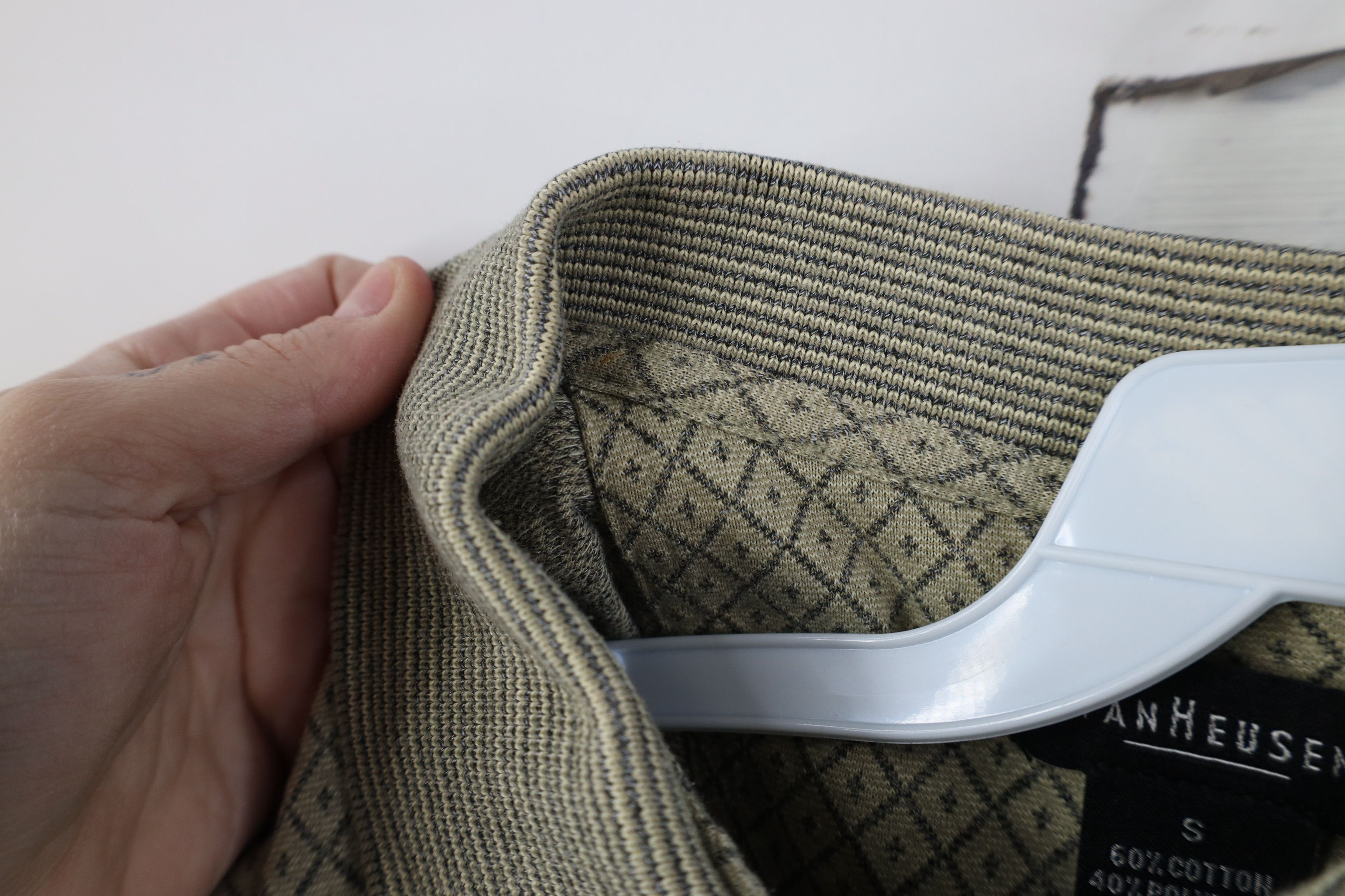 Vintage Vintage 90s Streetwear Argyle Diamond Knit Golf Polo Shirt Size US S / EU 44-46 / 1 - 7 Thumbnail