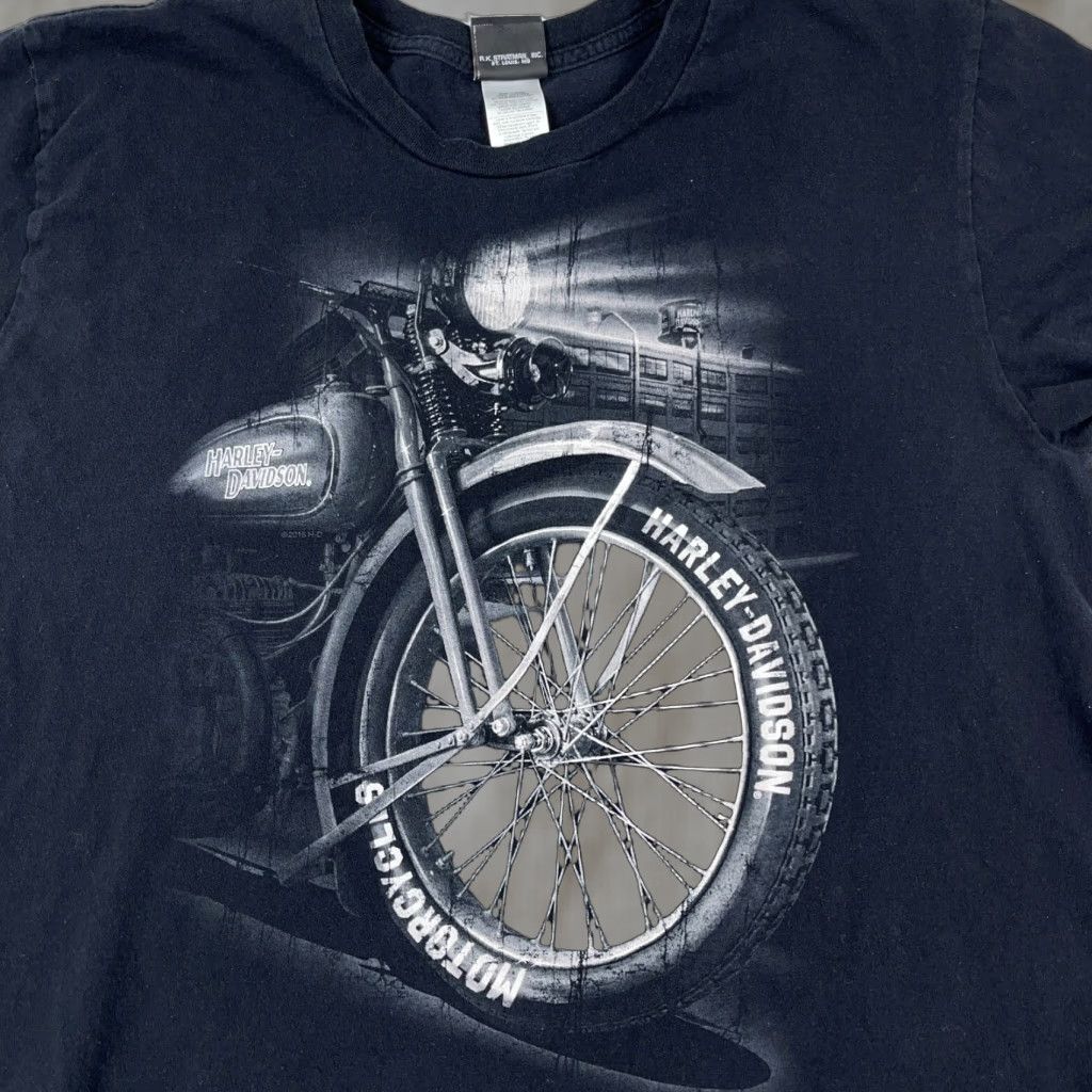 Harley Davidson VINTAGE Harley-Davidson Shirt Men XL Black Tee Biker Motorcycle USA Retro Y2K Size US XL / EU 56 / 4 - 1 Thumbnail