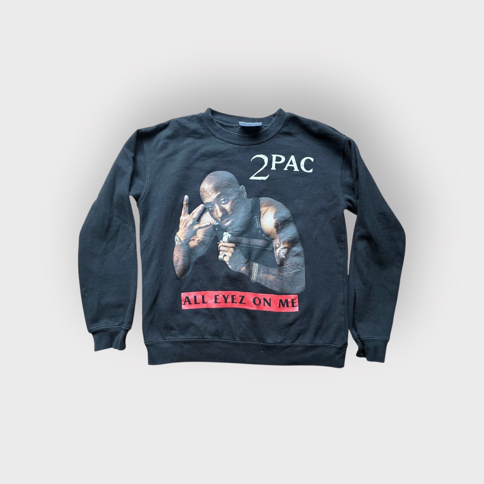 Vintage Vintage Tupac Shakur "All Eyez On Me" Sweatshirt Size US S / EU 44-46 / 1 - 1 Thumbnail