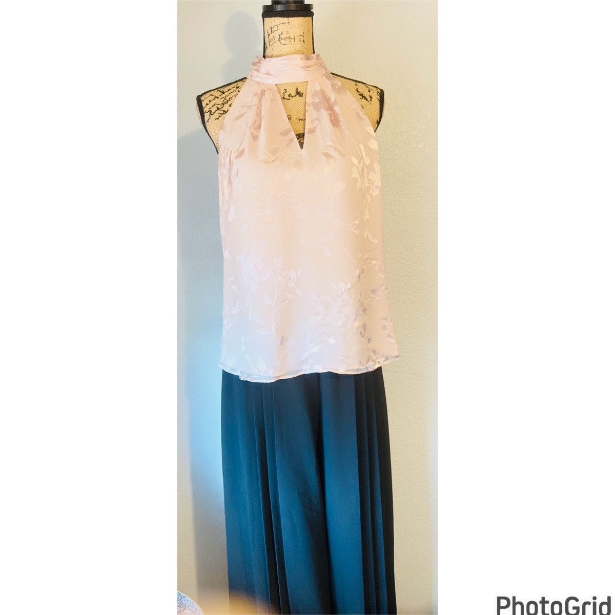 White House Black Market WHBM Silk Blend Blush Top Size M / US 6-8 / IT 42-44 - 2 Thumbnail