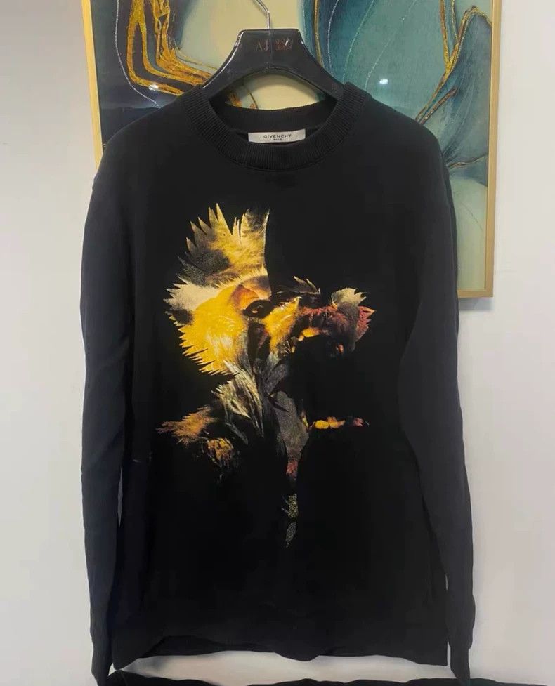 Givenchy Givenchy Classic rooster dance print black hoodie Size US S / EU 44-46 / 1 - 1 Thumbnail