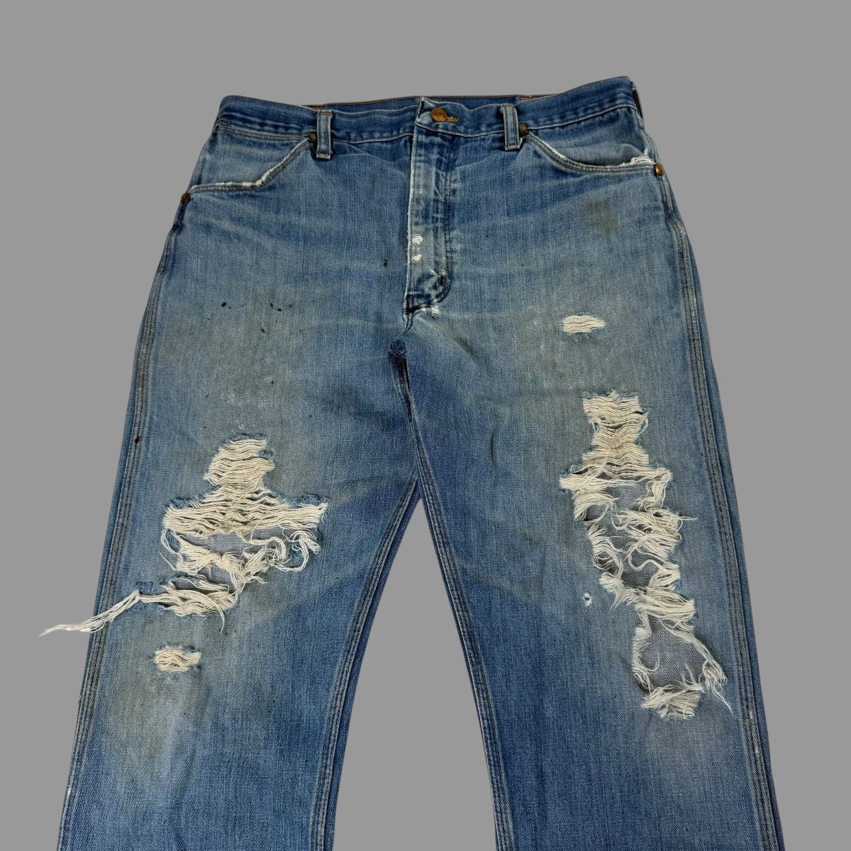 Vintage Vintage 1970s faded denim jeans Size US 34 / EU 50 - 3 Thumbnail