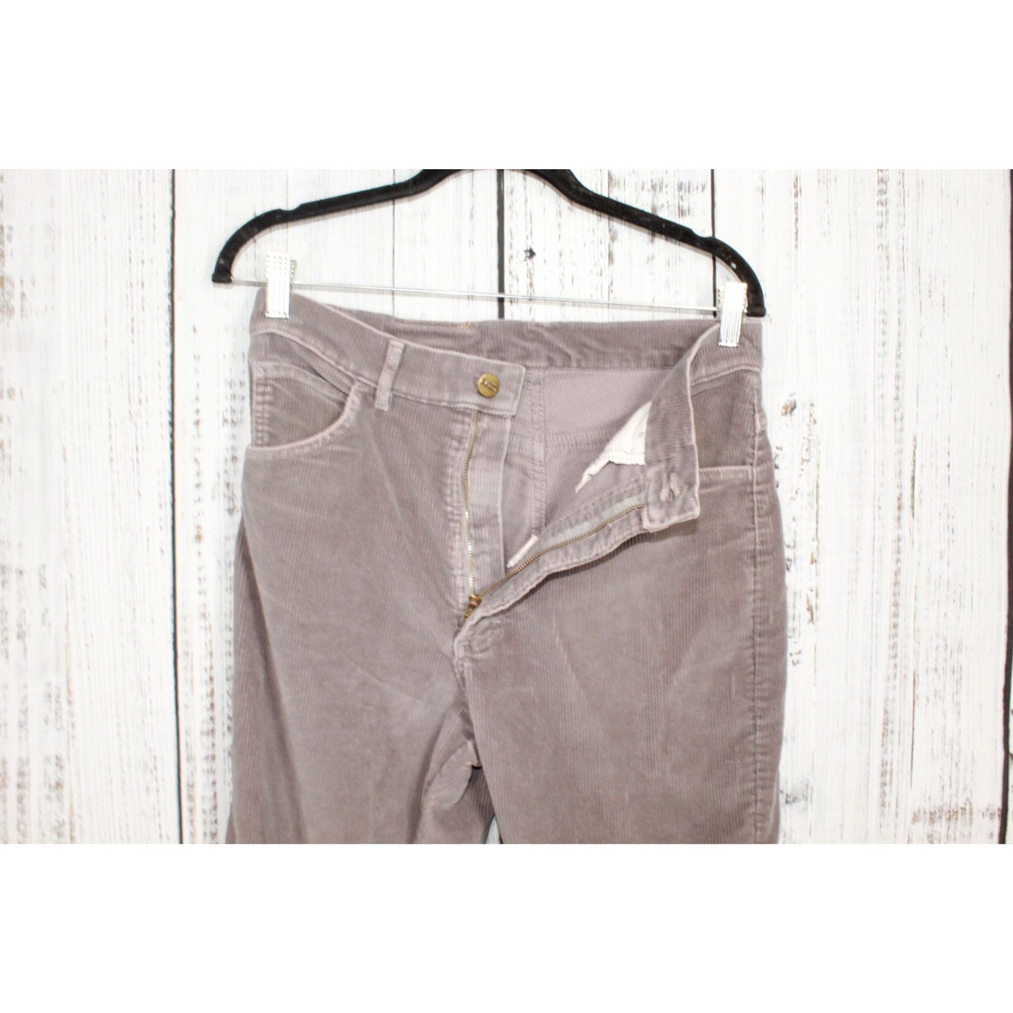 L.L. Bean Vintage L.L.Bean Gray Corduroy Straight Pants 30x34 Size US 30 / EU 46 - 3 Thumbnail