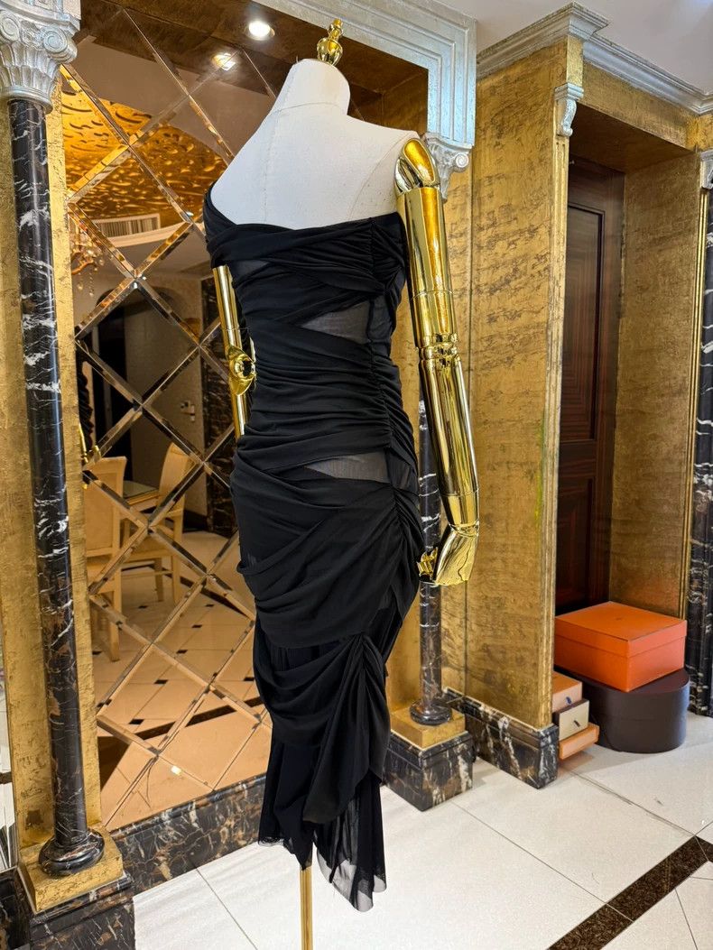 Versace Versace Mesh pleated dress Size M / US 6-8 / IT 42-44 - 7 Thumbnail