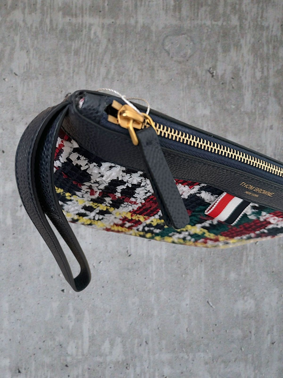 Thom Browne Thom Browne Tweed Zip Pouch Size ONE SIZE - 6 Thumbnail