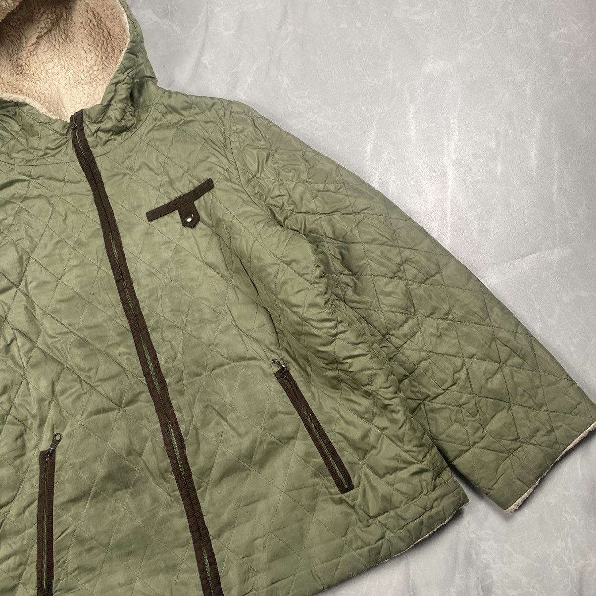 Japanese Brand Vintage Filett Reversible Sherpa Quilted Jacket Size US S / EU 44-46 / 1 - 3 Thumbnail