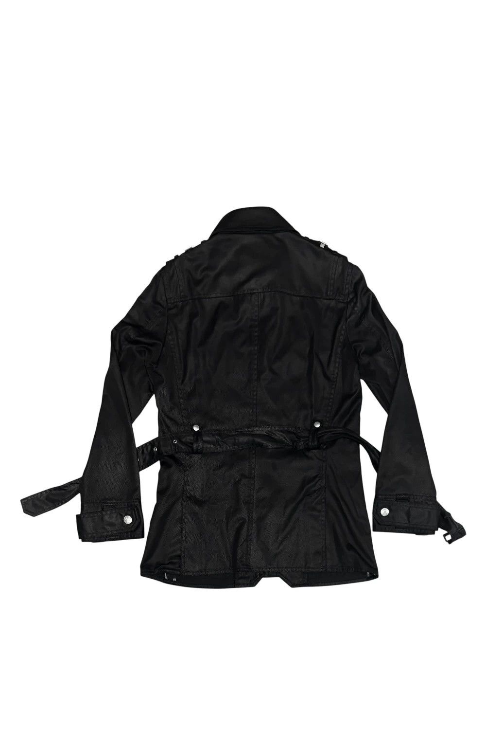 Tornado Mart Tornado Mart black trench coat with removable belt Size US M / EU 48-50 / 2 - 4 Thumbnail