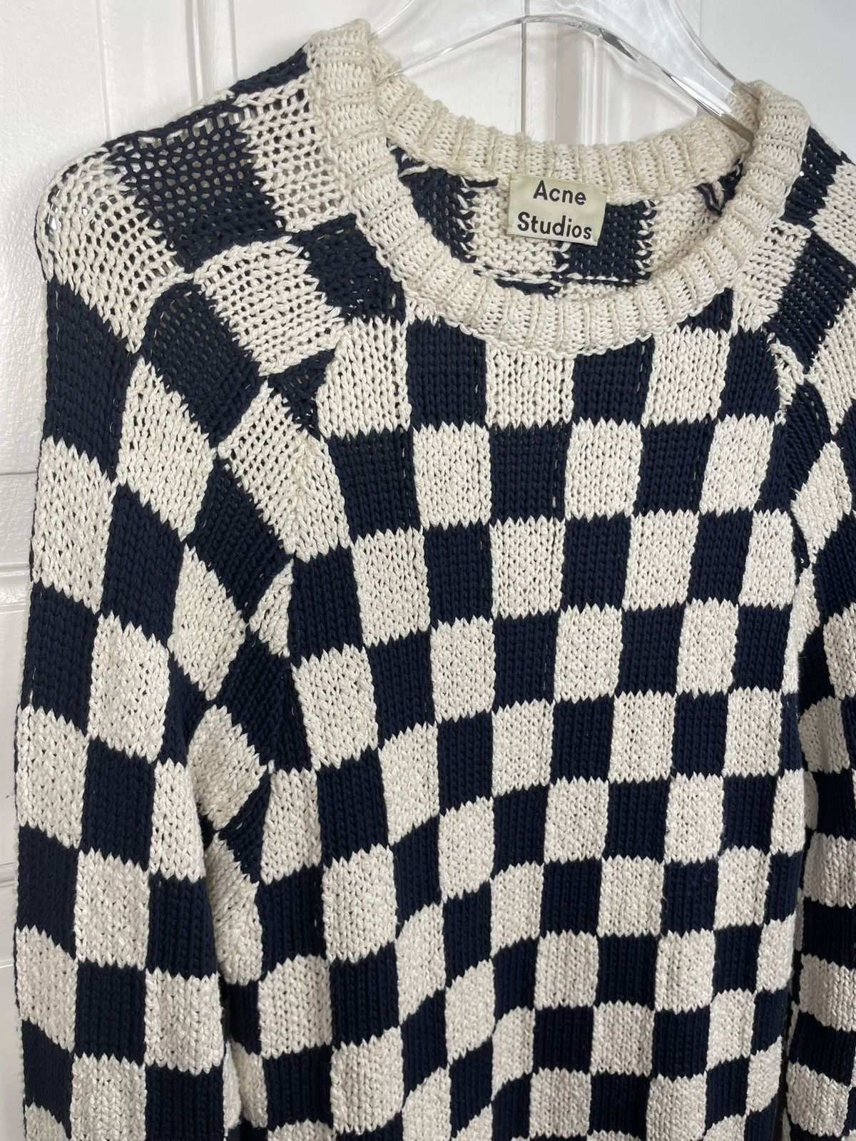 Acne Studios *RARE* Acne Studios Korus Check checked sweater knit Size US M / EU 48-50 / 2 - 4 Thumbnail