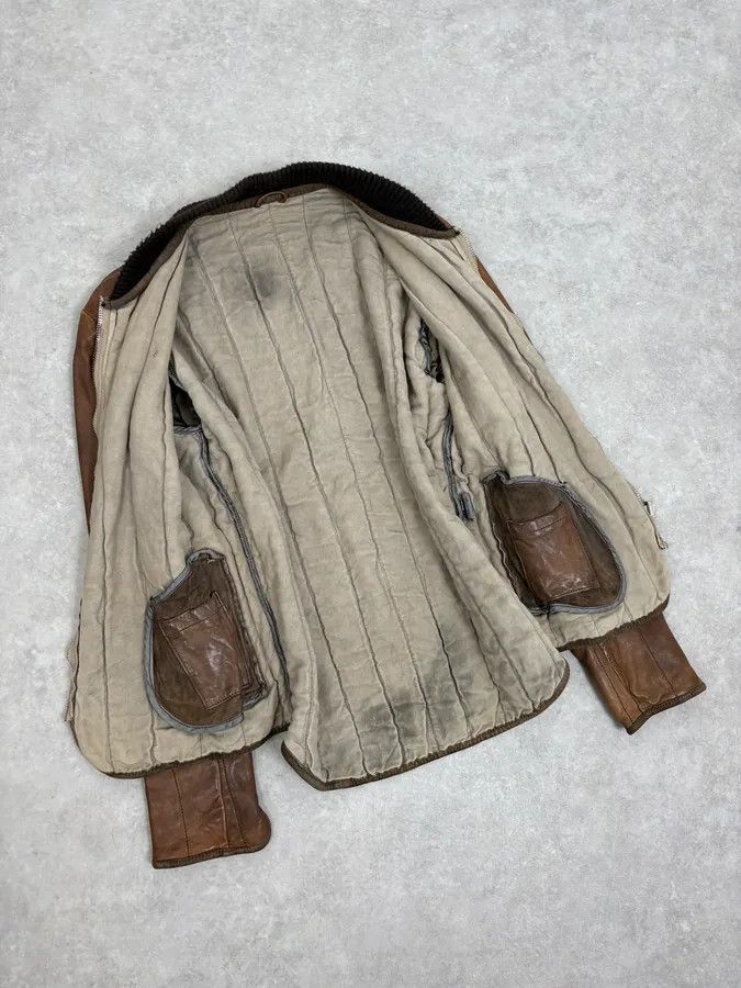 Giorgio Brato 2000s Giorgio Brato Brown Leather Bomber Jacket Size US S / EU 44-46 / 1 - 7 Thumbnail