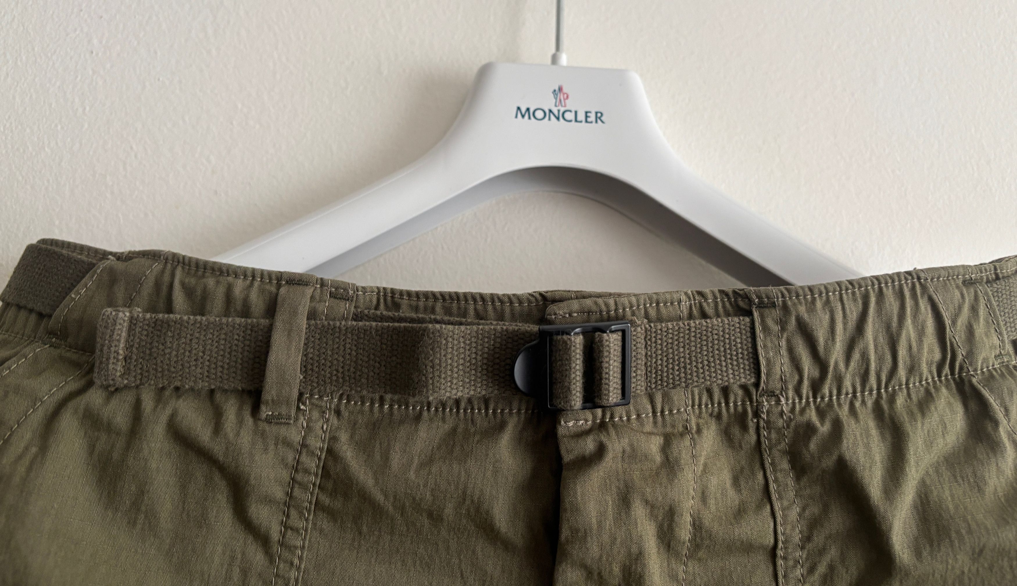Buck Mason $215 Olive Green Ripstop Belted Fatigue Pants- 31-32 x29 Size US 32 / EU 48 - 4 Thumbnail