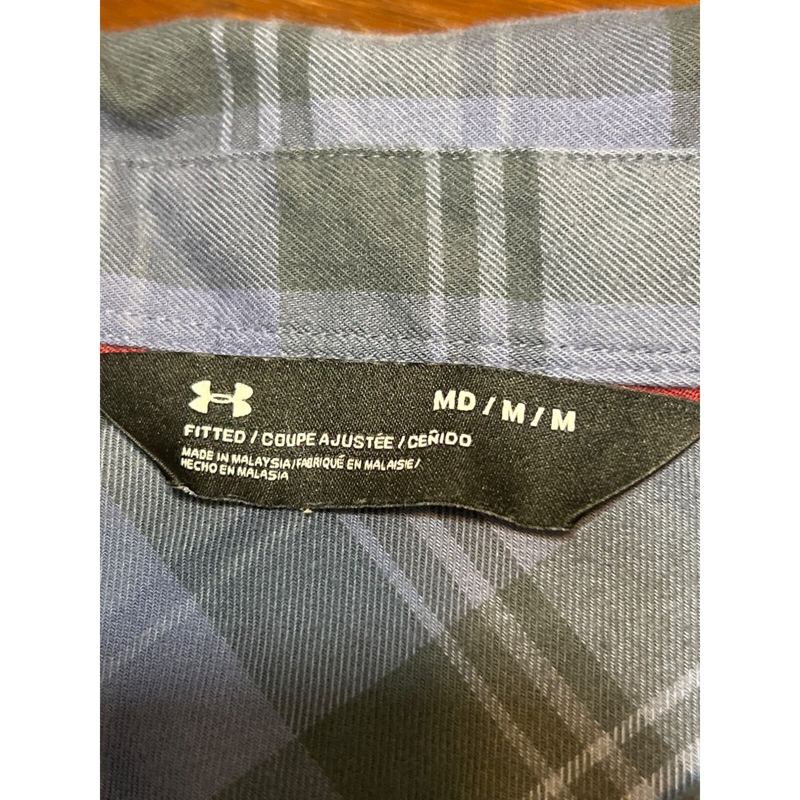 Under Armour Under Armour Mens Fitted Long Sleeve FPlaid Shirt Size Mediu Size US M / EU 48-50 / 2 - 4 Thumbnail