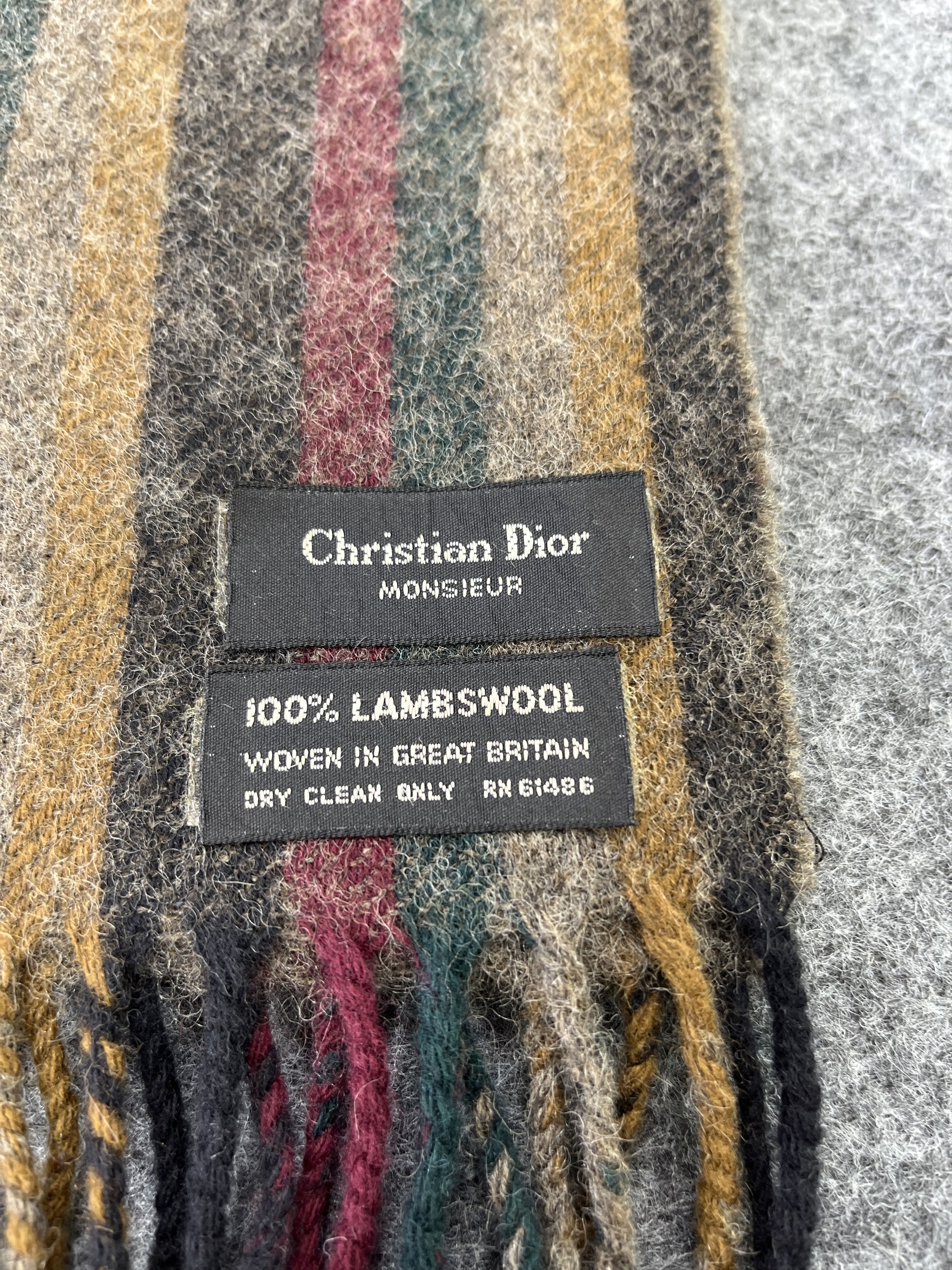 Vintage Christian Dior Monsieur Scarf / Muffler / Neckwear T244 Size ONE SIZE - 7 Thumbnail