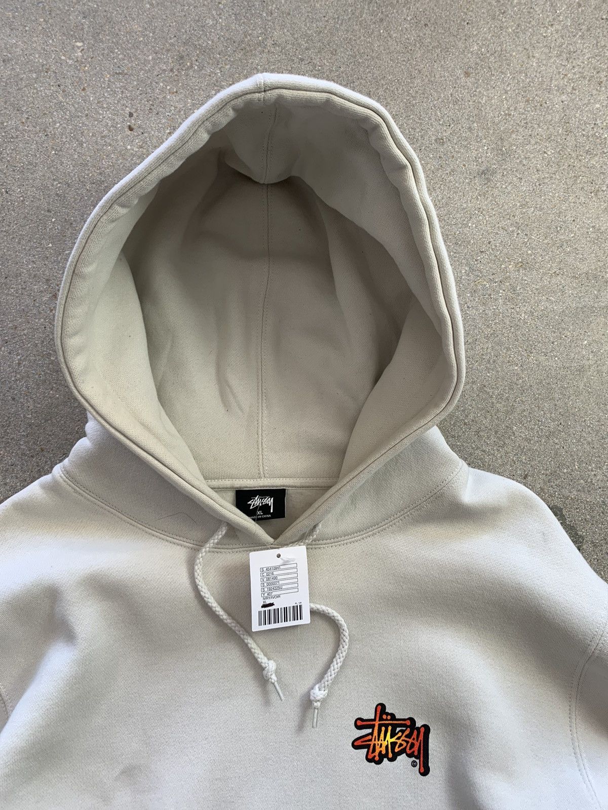 Stussy STUSSY BEIGE 8 BALL FLAMES HOODIE XL Size US XL / EU 56 / 4 - 7 Thumbnail