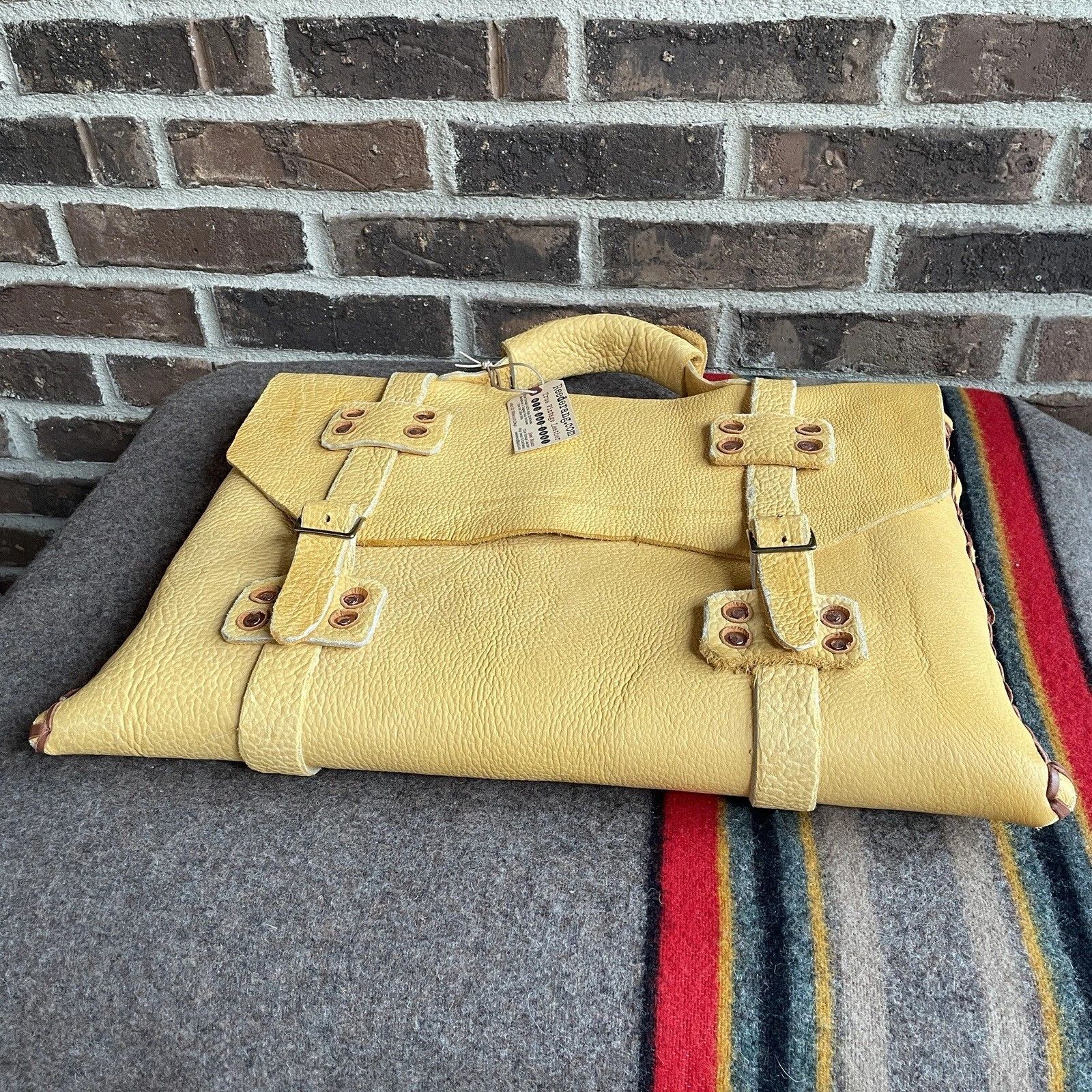 Handmade REEDERANG VINTAGE MOOSE LEATHER MACBOOK BRIEFCASE BAG R$3498 Size ONE SIZE - 13 Thumbnail