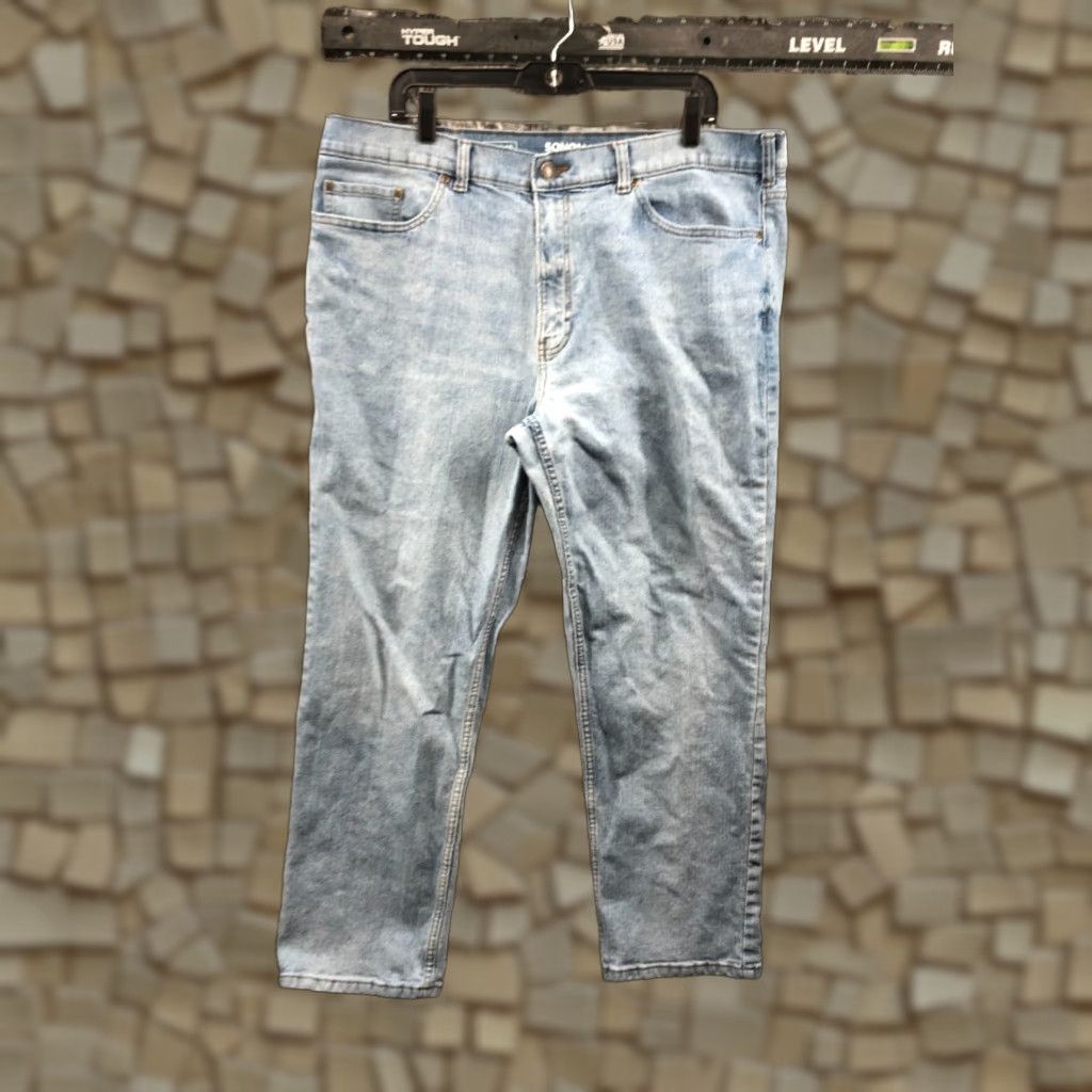 Vintage Sonoma Jeans Size 40x30 Mens Mid Rise Straight Blue Light Wash Denim 5-Pocket Regular belt loops Classic Modern 40 in Waist Boys? Wait. Size US 40 / EU 56 - 1 Thumbnail