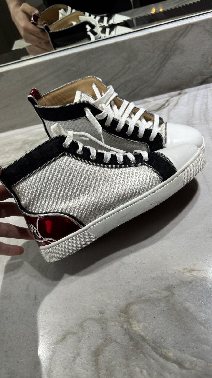 Christian Louboutin Christian Louboutin Canvas Colorblock Size US 7.5 / EU 40-41 - 6 Thumbnail