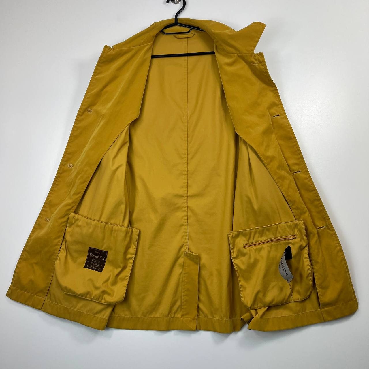 Enrico Coveri Enrico Mandelli Mens Mustard Yellow Jacket Coat Size 57 Size US L / EU 52-54 / 3 - 8 Thumbnail
