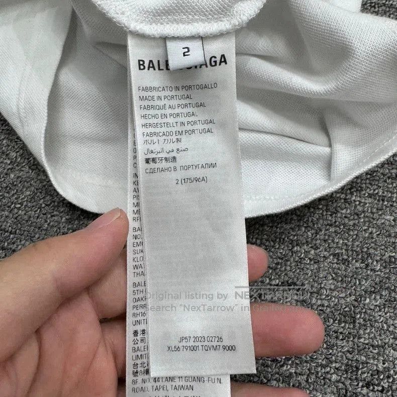 Balenciaga Balenciaga Embroidered Letter Polo Shirt. Size US XXL / EU 58 / 5 - 3 Thumbnail