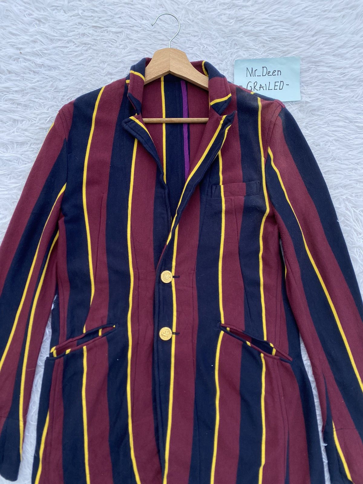 PPFM Rare Vintage PPFM Stripes Long Jacket/ Blazer Size US M / EU 48-50 / 2 - 5 Thumbnail