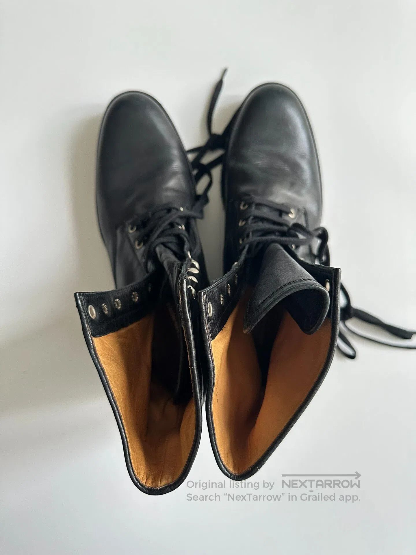 Dries Van Noten DRIES VAN NOTEN High-top military boots; Leather shoes| Size US 9 / EU 42 - 3 Thumbnail
