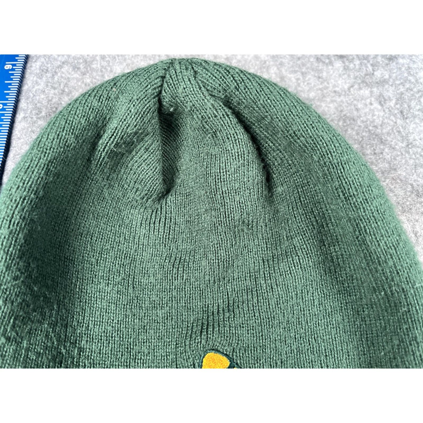 NFL NFL Green Bay Packers Beanie Hat Mens One Size Green Knit Striped Winter Sports Size ONE SIZE - 3 Thumbnail