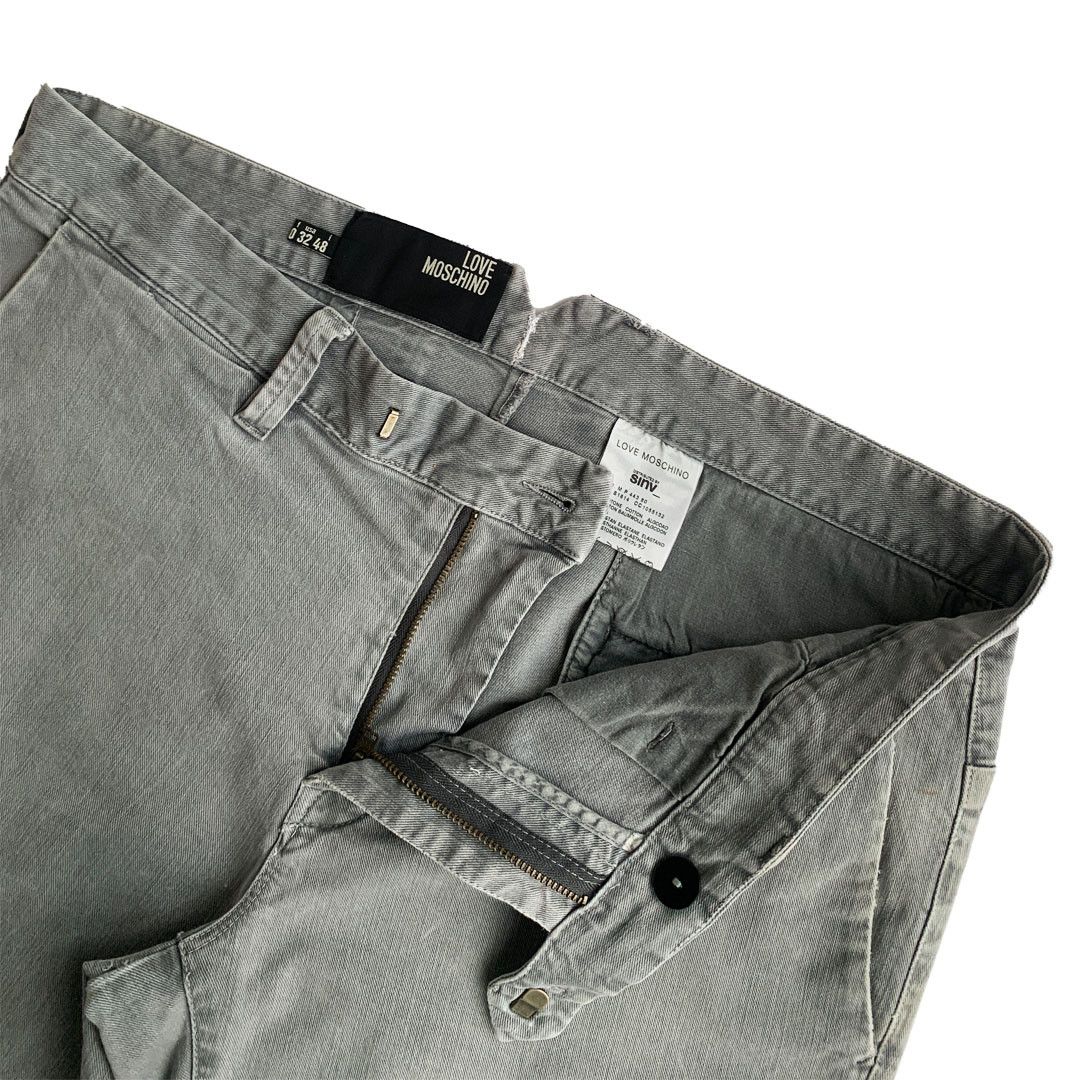 Moschino Moschino - Denim Straight Jeans - Grey - 32W Size US 32 / EU 48 - 3 Thumbnail
