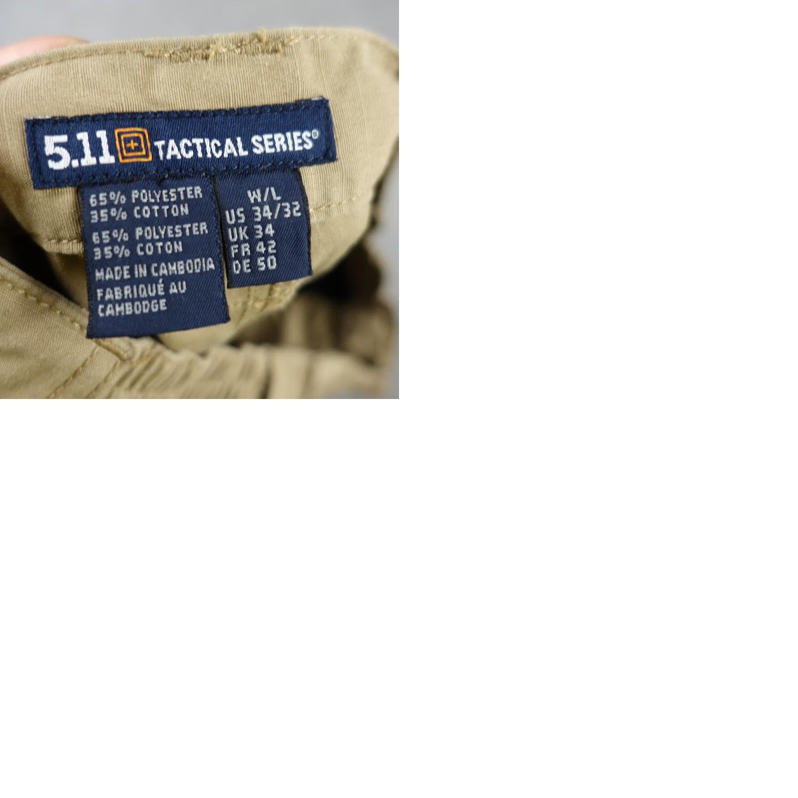 Vintage 5.11 Tactical Cargo Pants Mens 31x30 Beige Elastic Waist Ripstop Workwear Series Cargo Pants Mens Beige Size US 31 - 12 Thumbnail