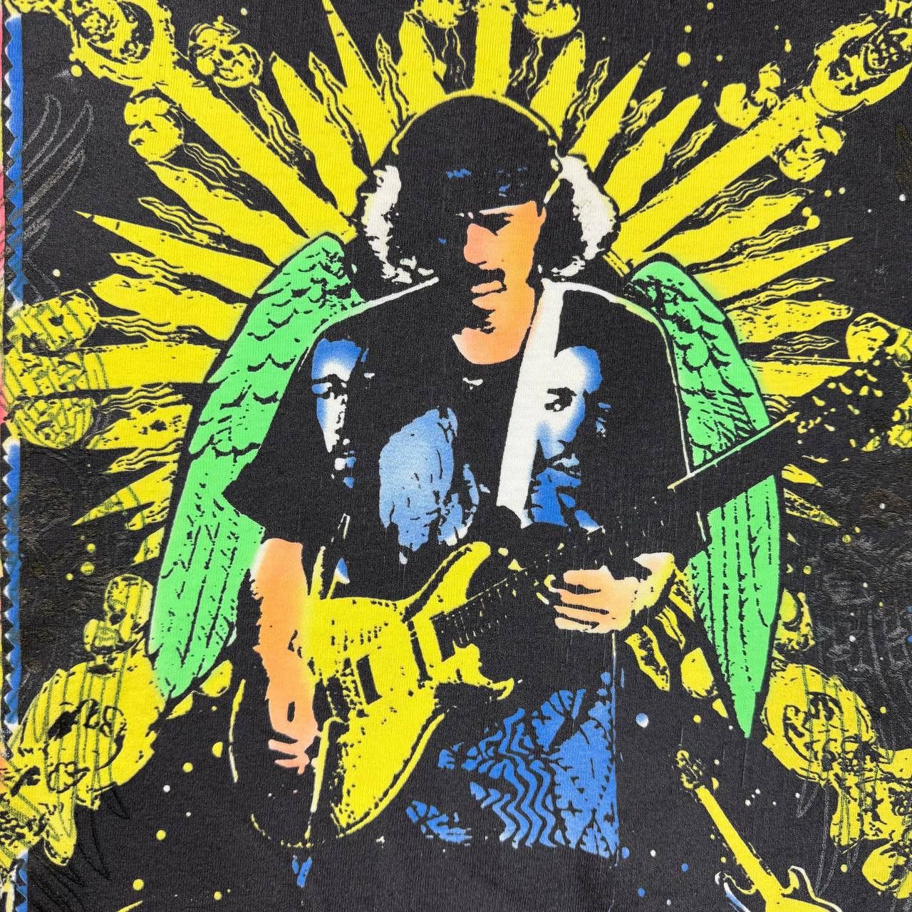 Band Tees 90s Vintage 1994 Carlos Santana Heaven Smiles AOP T-Shirt Size US XL / EU 56 / 4 - 7 Thumbnail