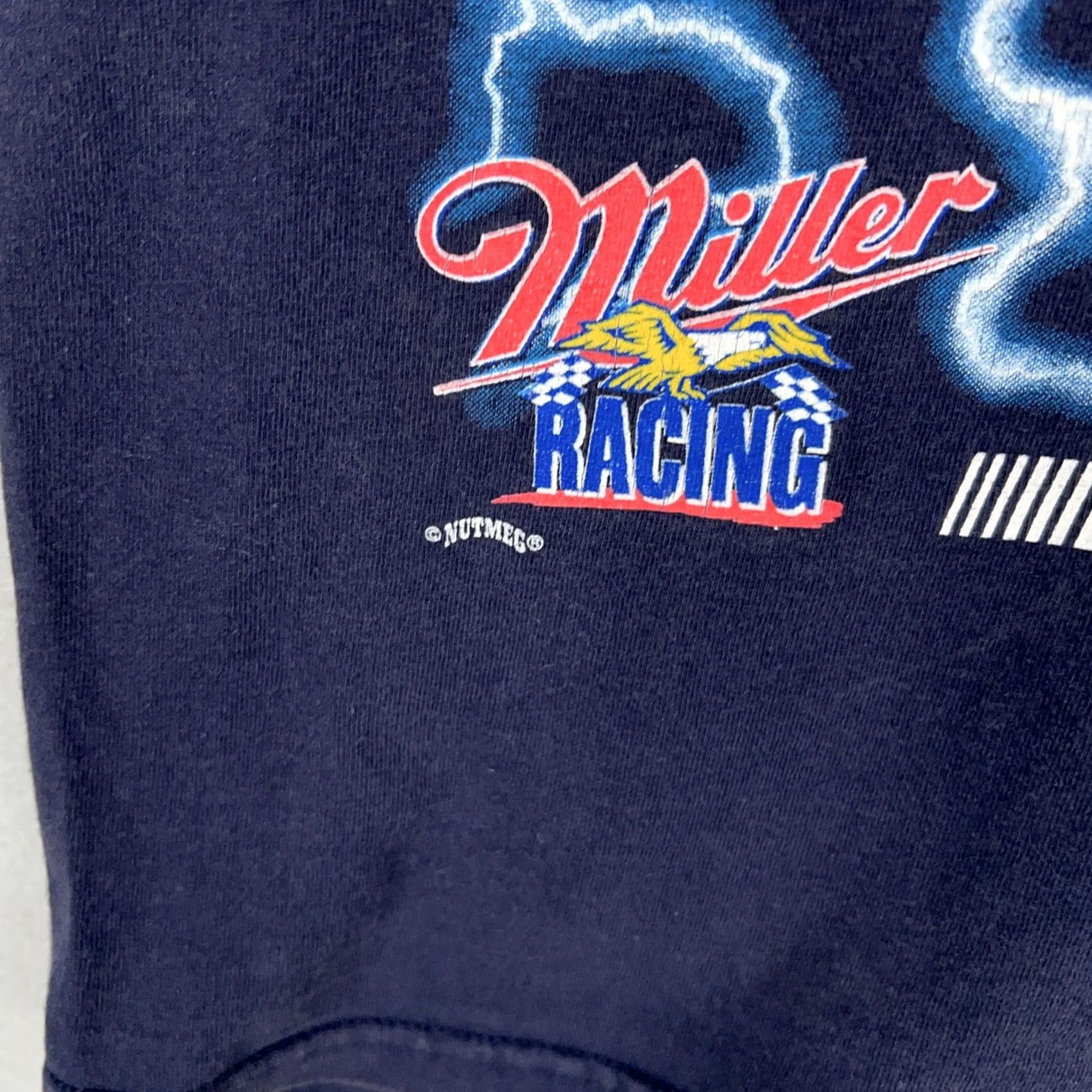 Chase Authentics Vintage Nutmeg NASCAR Rusty Wallace Miller Thunder Lightning Shirt Mens Medium Size US M / EU 48-50 / 2 - 3 Thumbnail