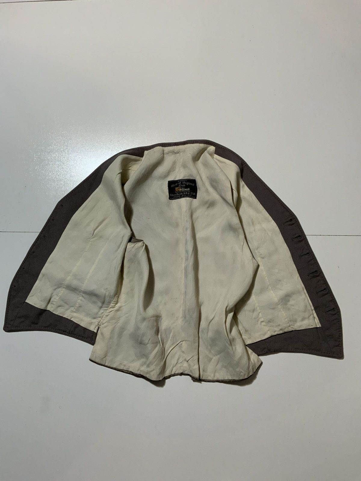 Vintage West Of England Strachan Doeskin Wool Waistcoat Vest Jacket Size US S / EU 44-46 / 1 - 9 Thumbnail