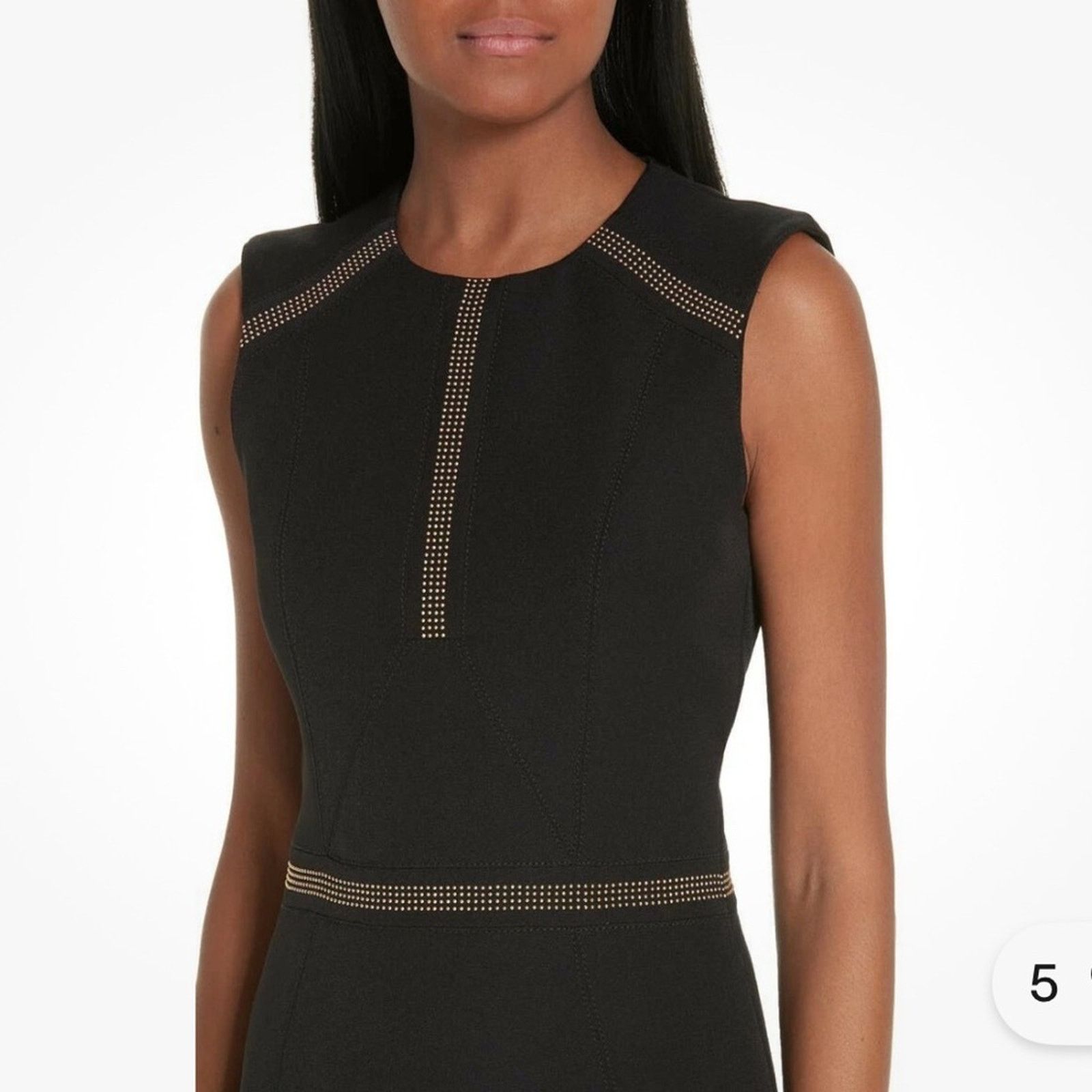 Versace New Versace Collection Black Studded Dress IT 42 US 6 1195$ Size M / US 6-8 / IT 42-44 - 3 Thumbnail