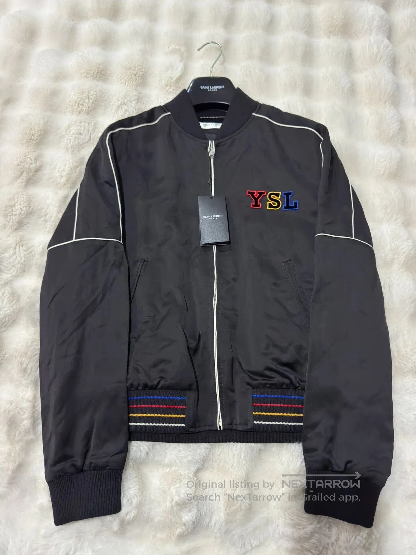 Yves Saint Laurent Saint Laurent YSL Logo Baseball Jacket. Size US S / EU 44-46 / 1 - 1 Thumbnail