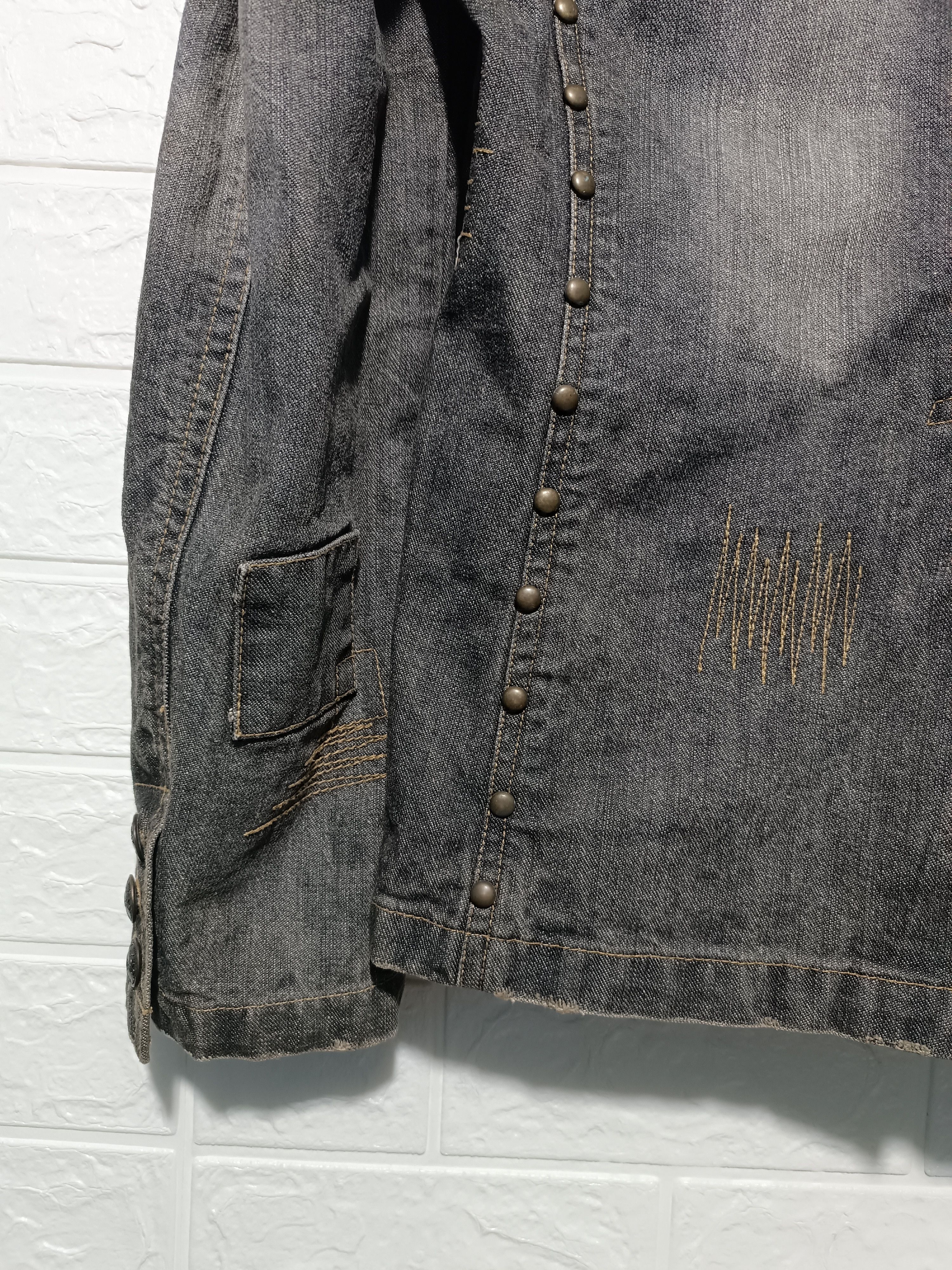 In The Attic In The Attic Mud Wash Studded Punk Jeans Denim Size US M / EU 48-50 / 2 - 8 Thumbnail