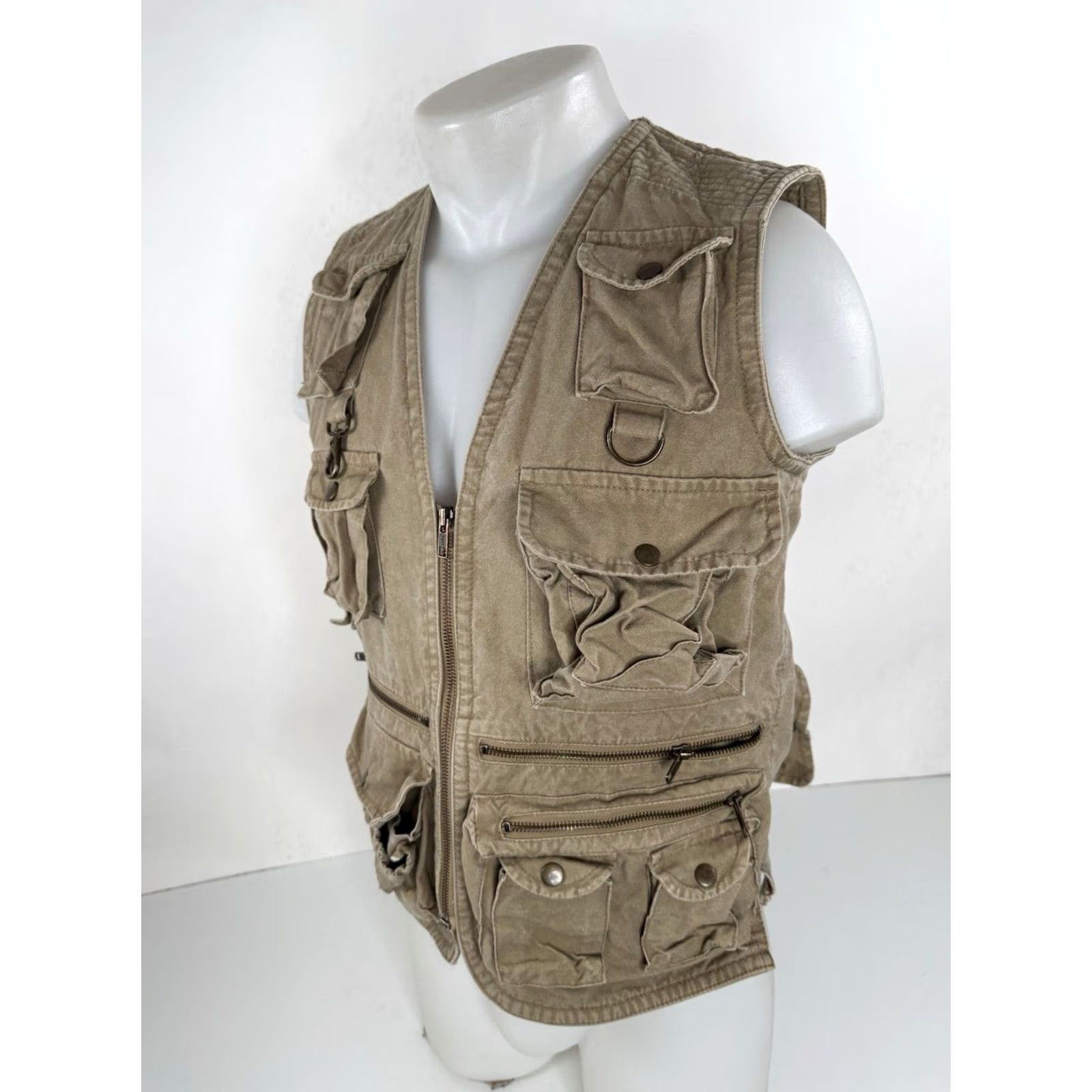 Banana Republic BANANA REPUBLIC HONG KONG Vintage Mens S Classic SAFARI Vest Shirt Mens S Khaki Vest Size US S / EU 44-46 / 1 - 3 Thumbnail