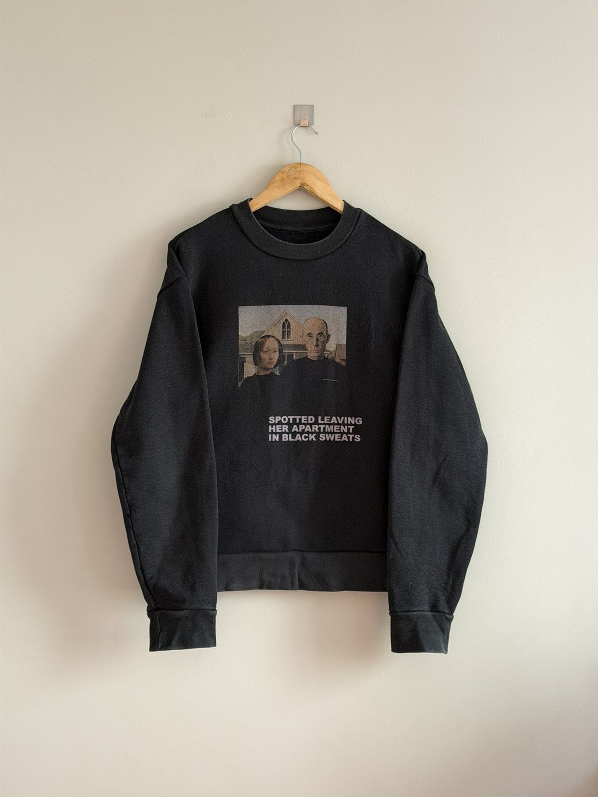Vintage Vintage Black Fade Sweatshirt Heavy Cotton USA Made Size US M / EU 48-50 / 2 - 1 Thumbnail