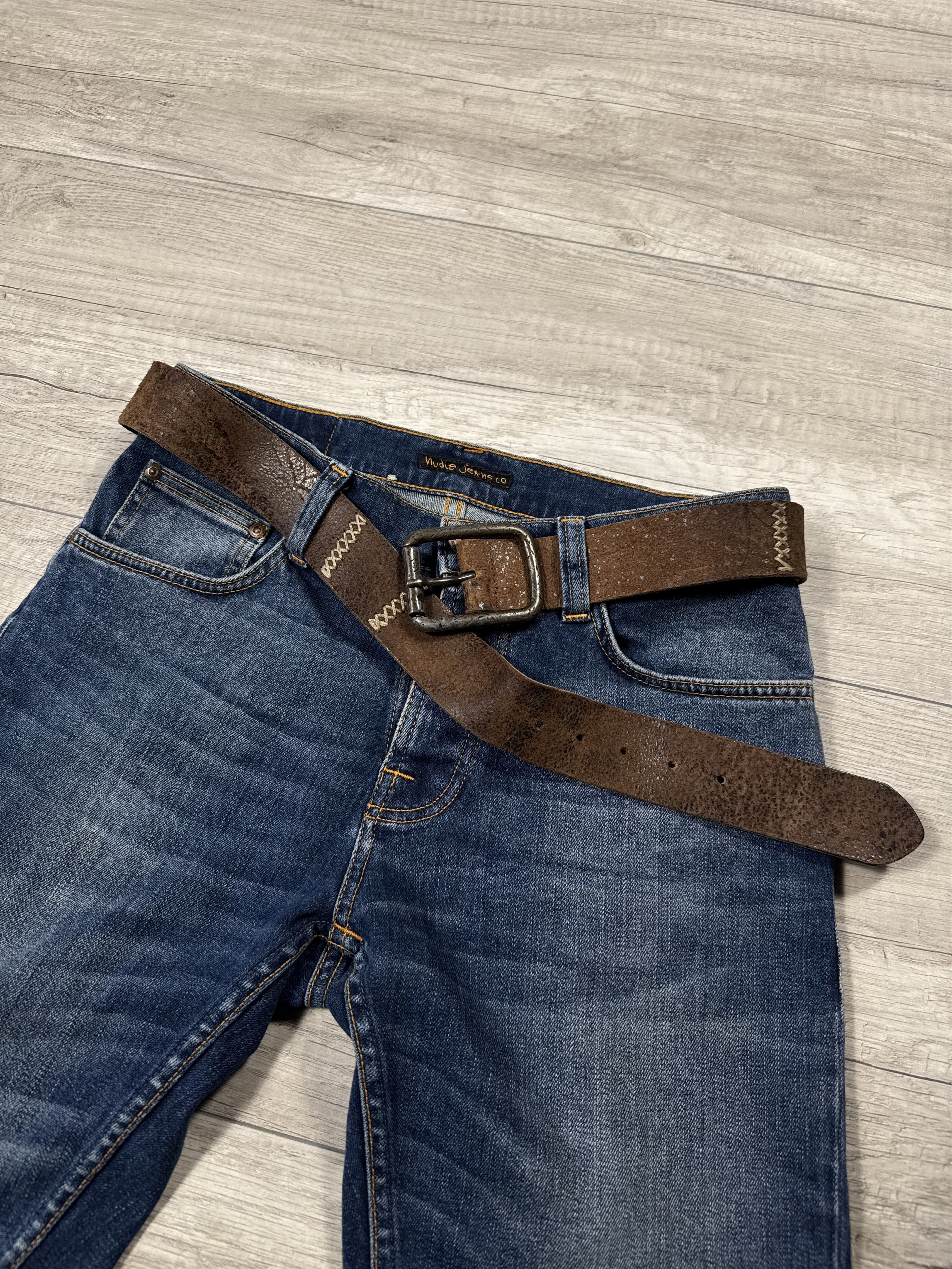 Japanese Brand Kapital Style Western Aztec Leather Belt Size ONE SIZE - 2 Thumbnail