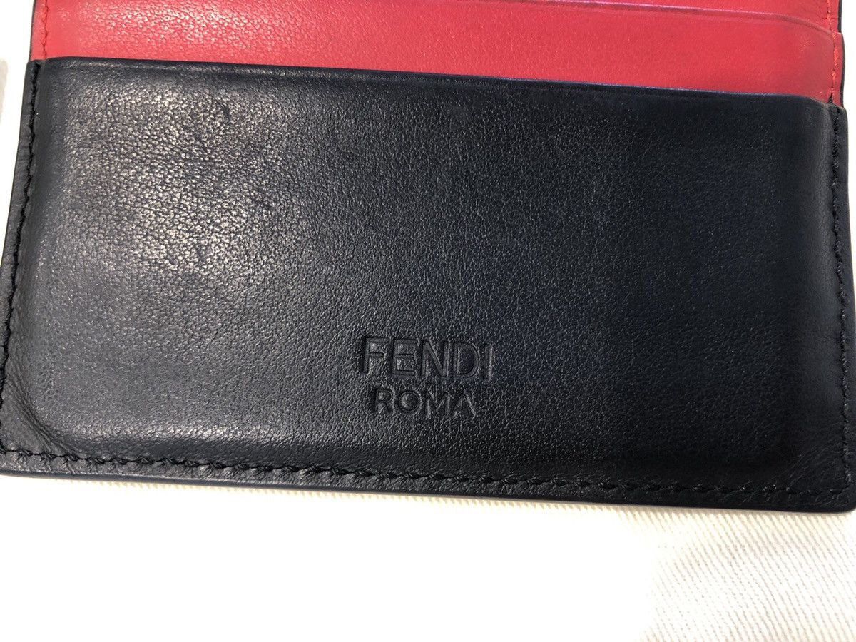 Fendi Fendi Bug Eyes Leather Card Holder Size 36 - 5 Thumbnail