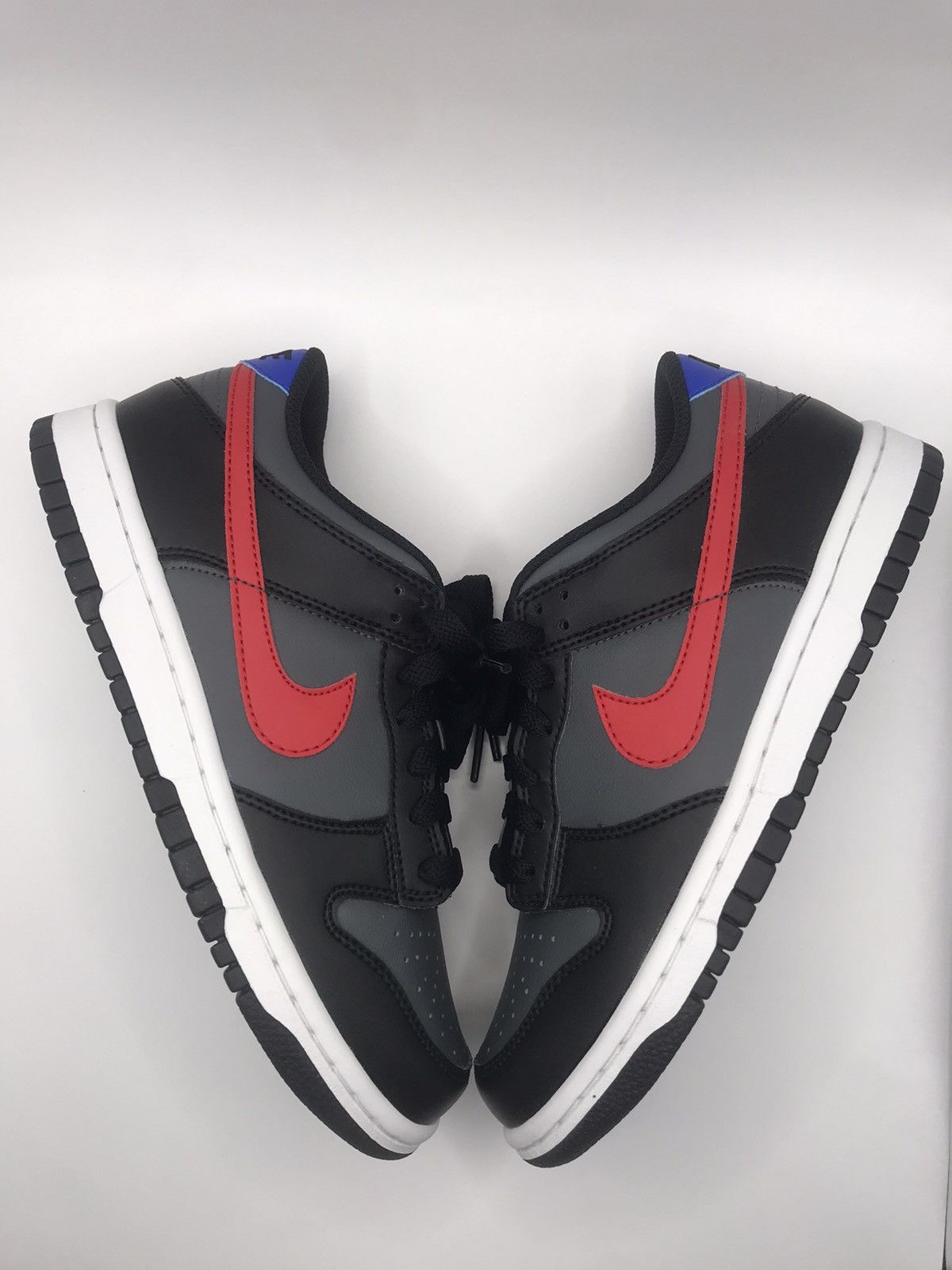 Nike Nike Dunk Low “Black/Grey & Red Swoosh” Size US 7.5 / IT 37.5 - 2 Thumbnail