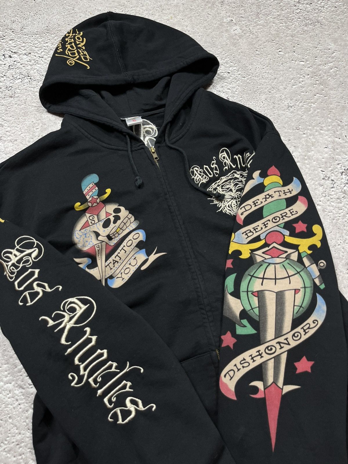 Ed Hardy Ed Hardy XL Zip Hoodie Made in USA with Embroidered Logos Size US XL / EU 56 / 4 - 9 Thumbnail