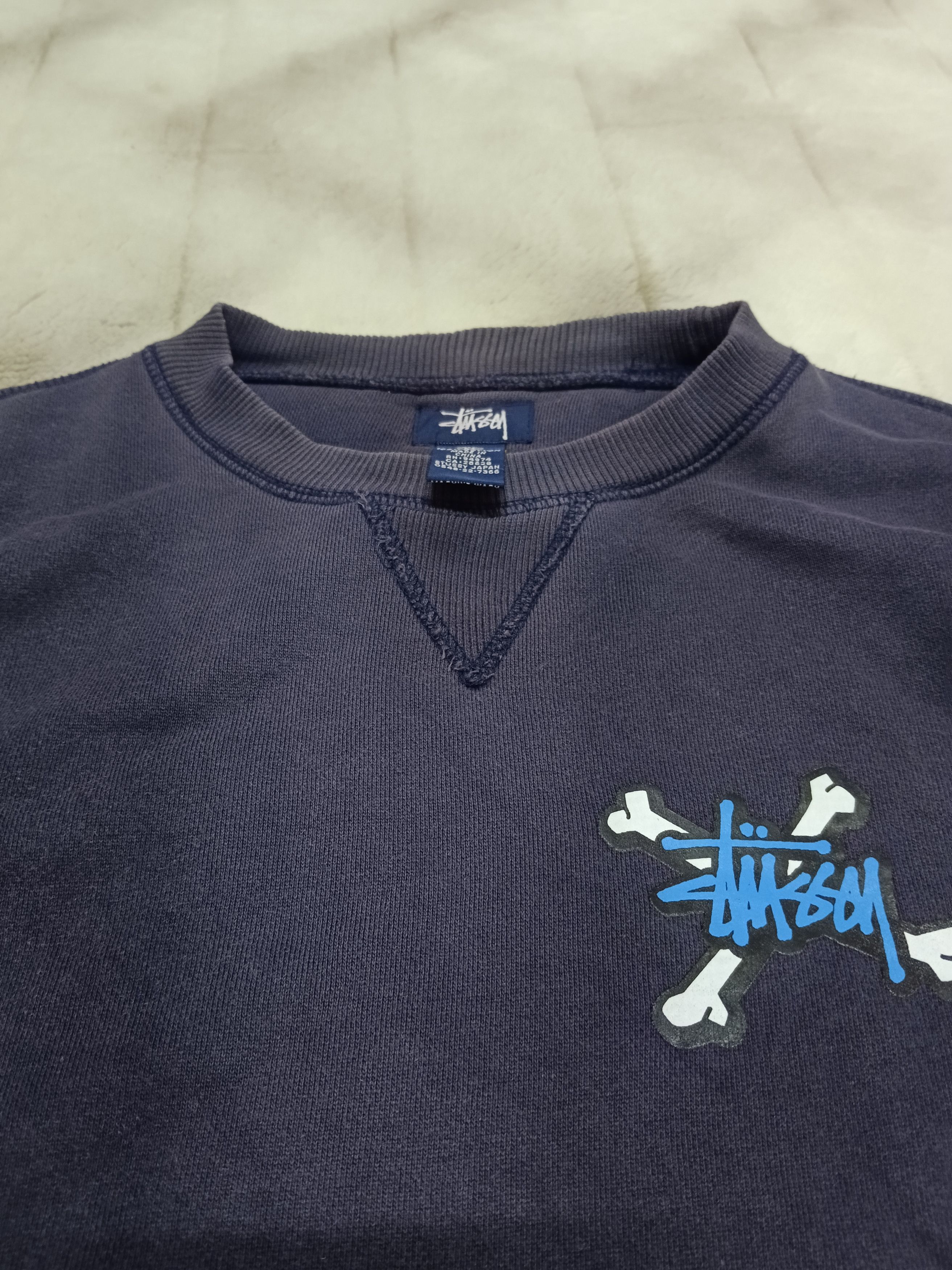 Stussy DISTRESSED STUSSY FADED SWEAT Size US M / EU 48-50 / 2 - 4 Thumbnail