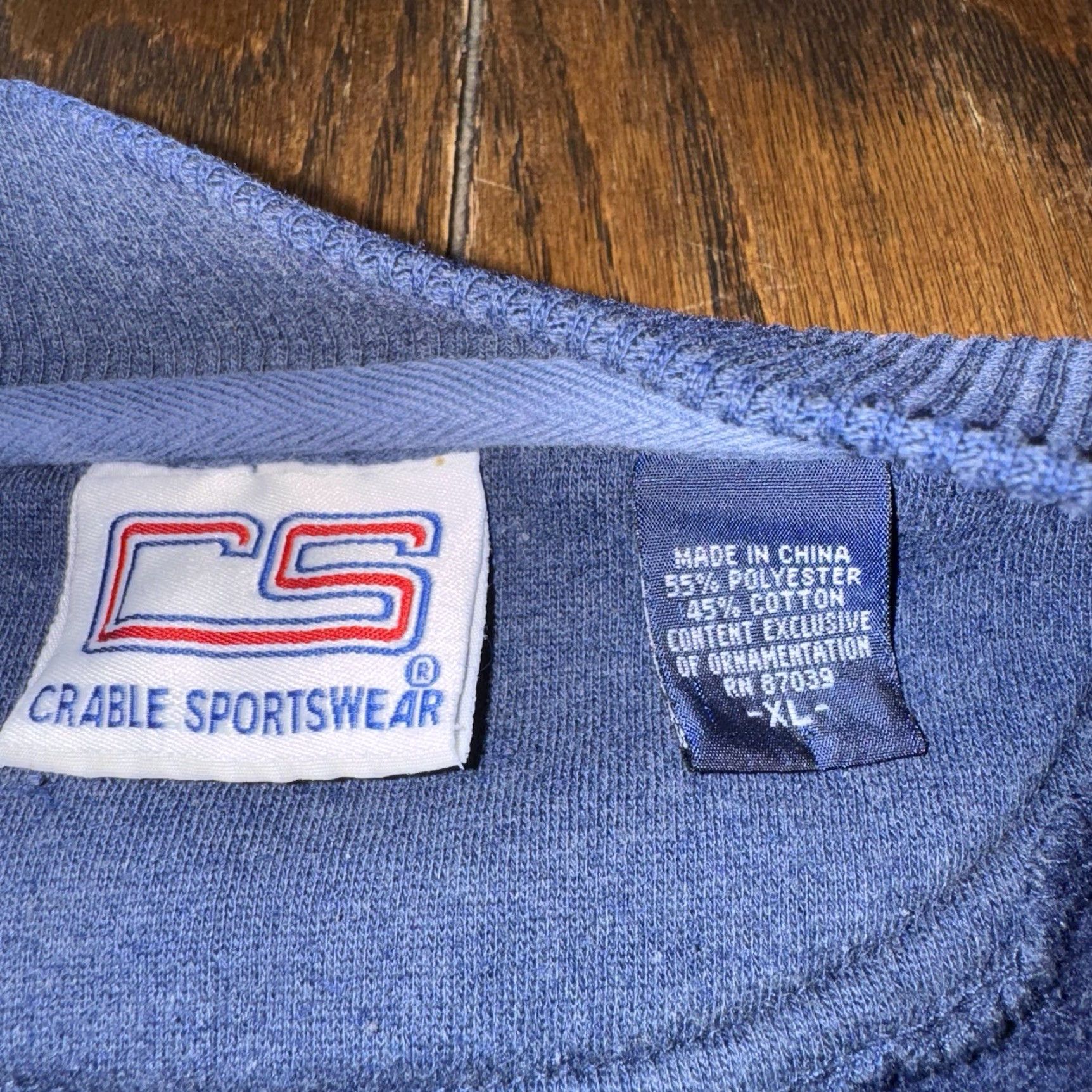Vintage VINTAGE Crable Sportswear Sweatshirt XL Golf Collection Embroidered 1934 Championship Short Long Game Graphic Print Crew Neck Pullover Men Blue Size US XL / EU 56 / 4 - 5 Thumbnail