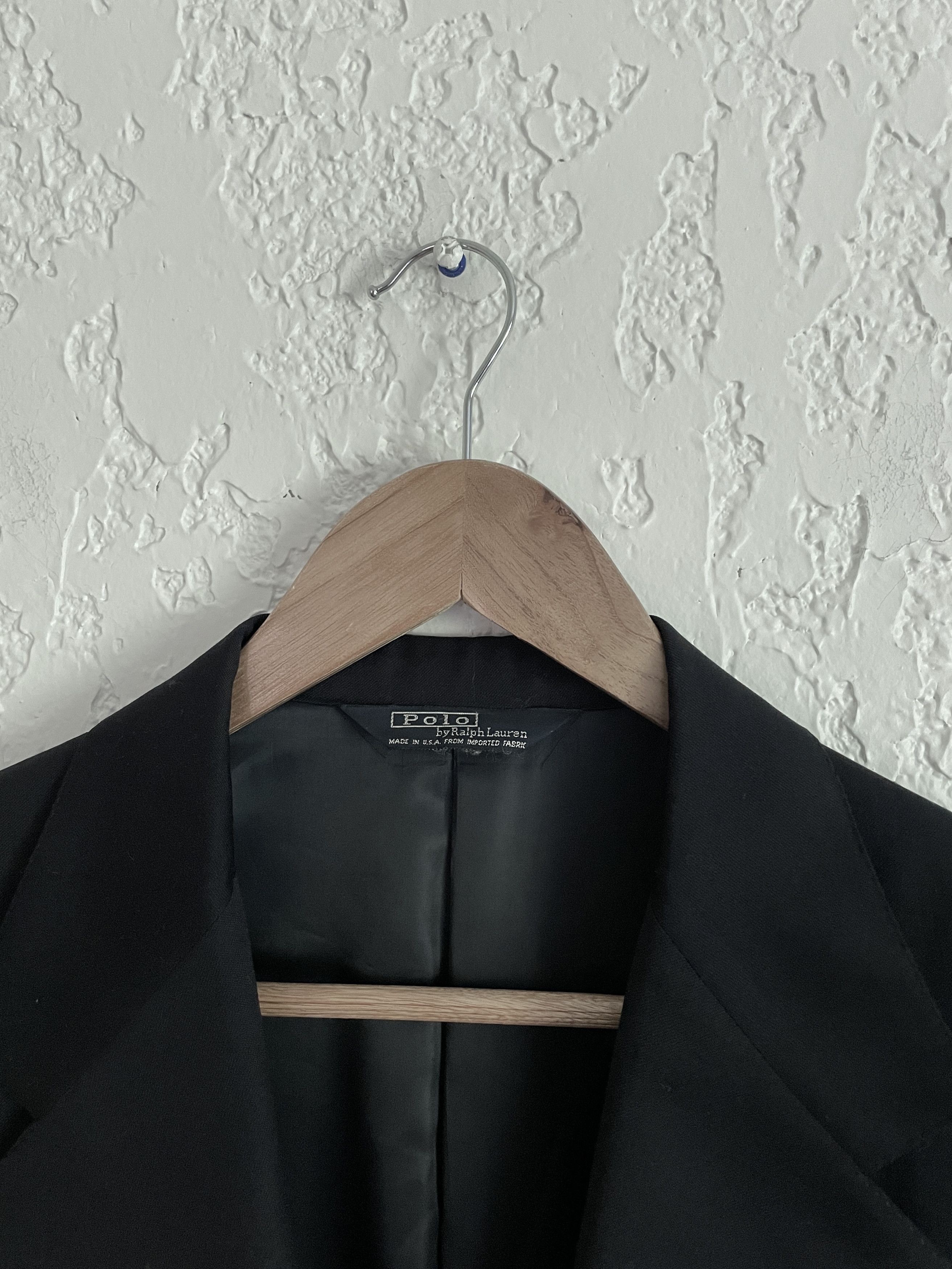 Polo Ralph Lauren 🔥 Polo Ralph Lauren® RARE 80s Navy Blazer Brass Buttons 43L Size 44L - 4 Thumbnail