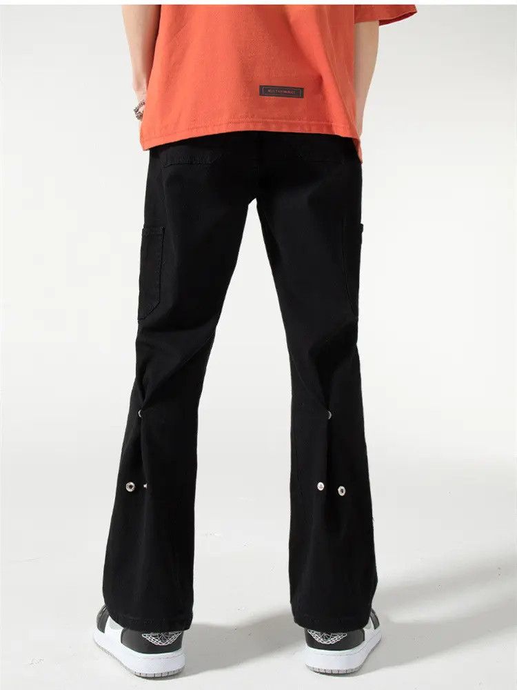 Japanese Brand × Jean Retro loose hip-hop micro flared jeans Size US 32 / EU 48 - 1 Thumbnail