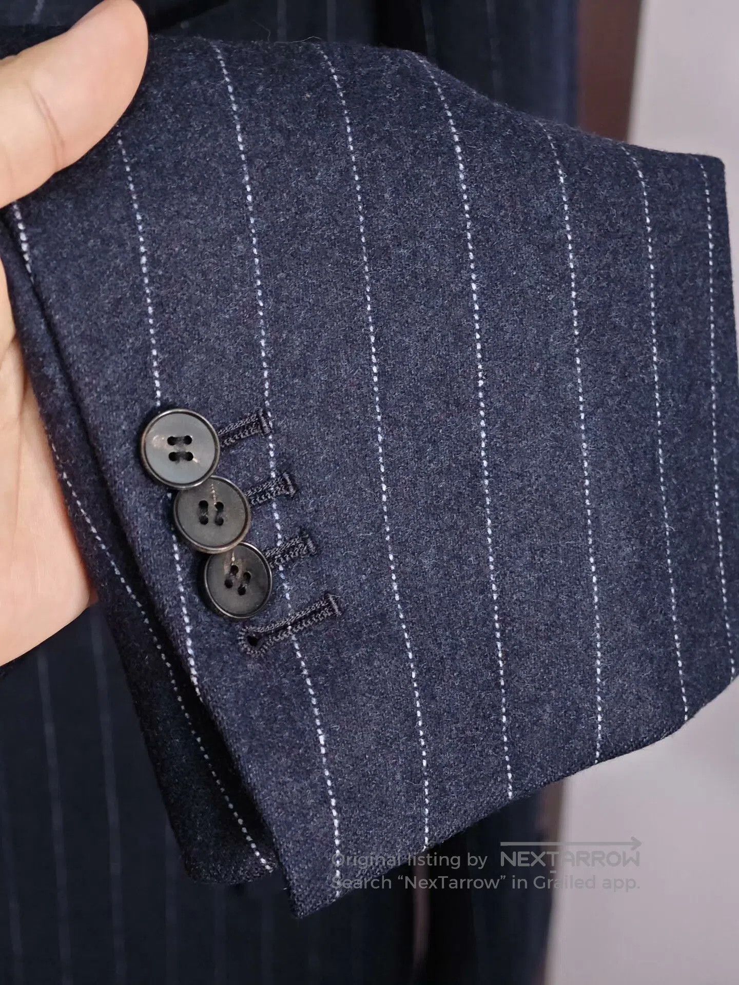 Ring Jacket Italian VBC Wool Blazer with Stripes. Size US M / EU 48-50 / 2 - 4 Thumbnail